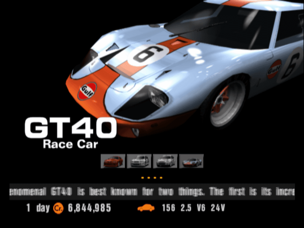  Ford GT40 in Gran Turismo 2