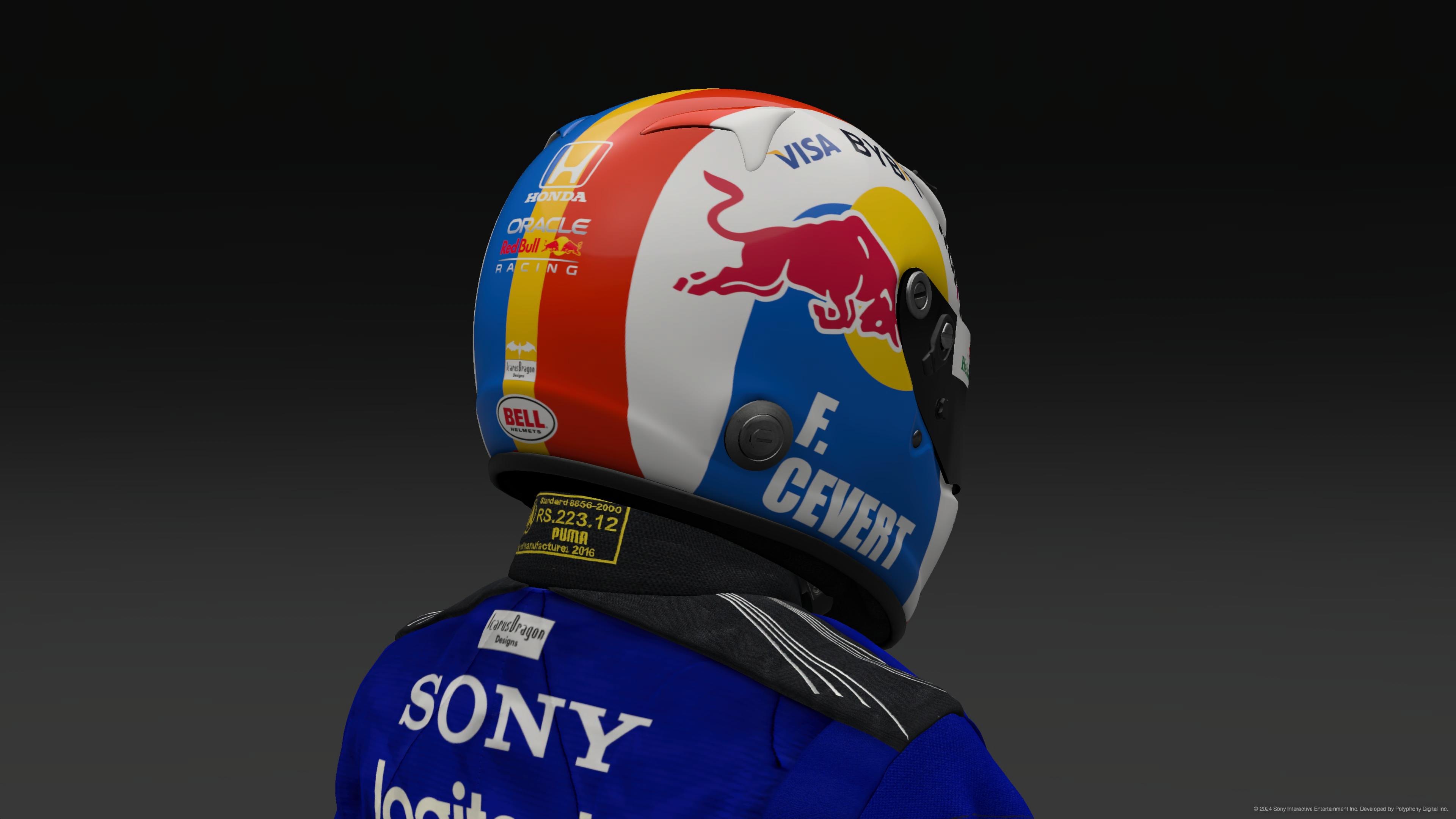 Francois Cevert 2024 Red Bull Helmet - Pic 3