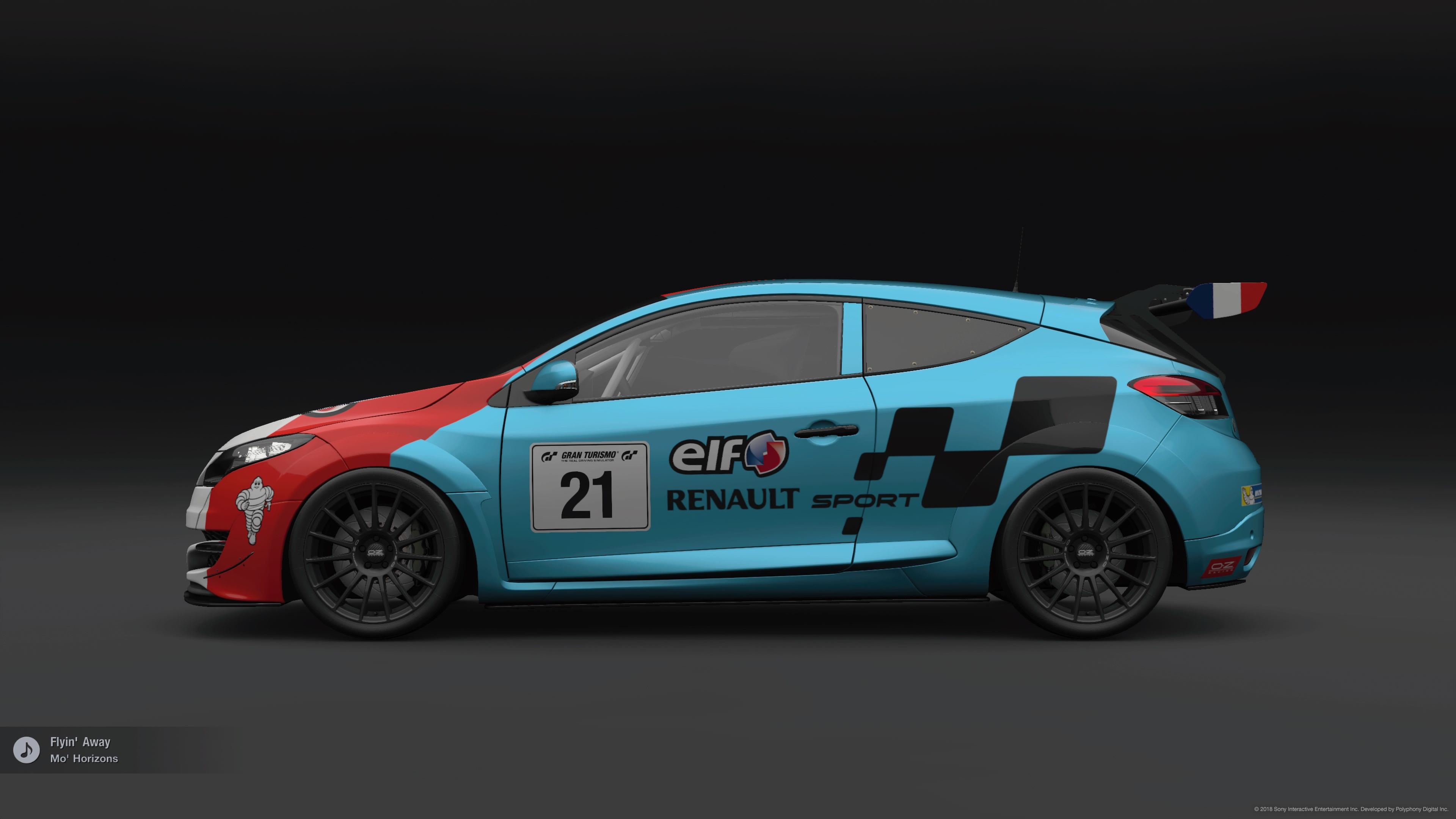 French Flag Renault Sport Mégane Side