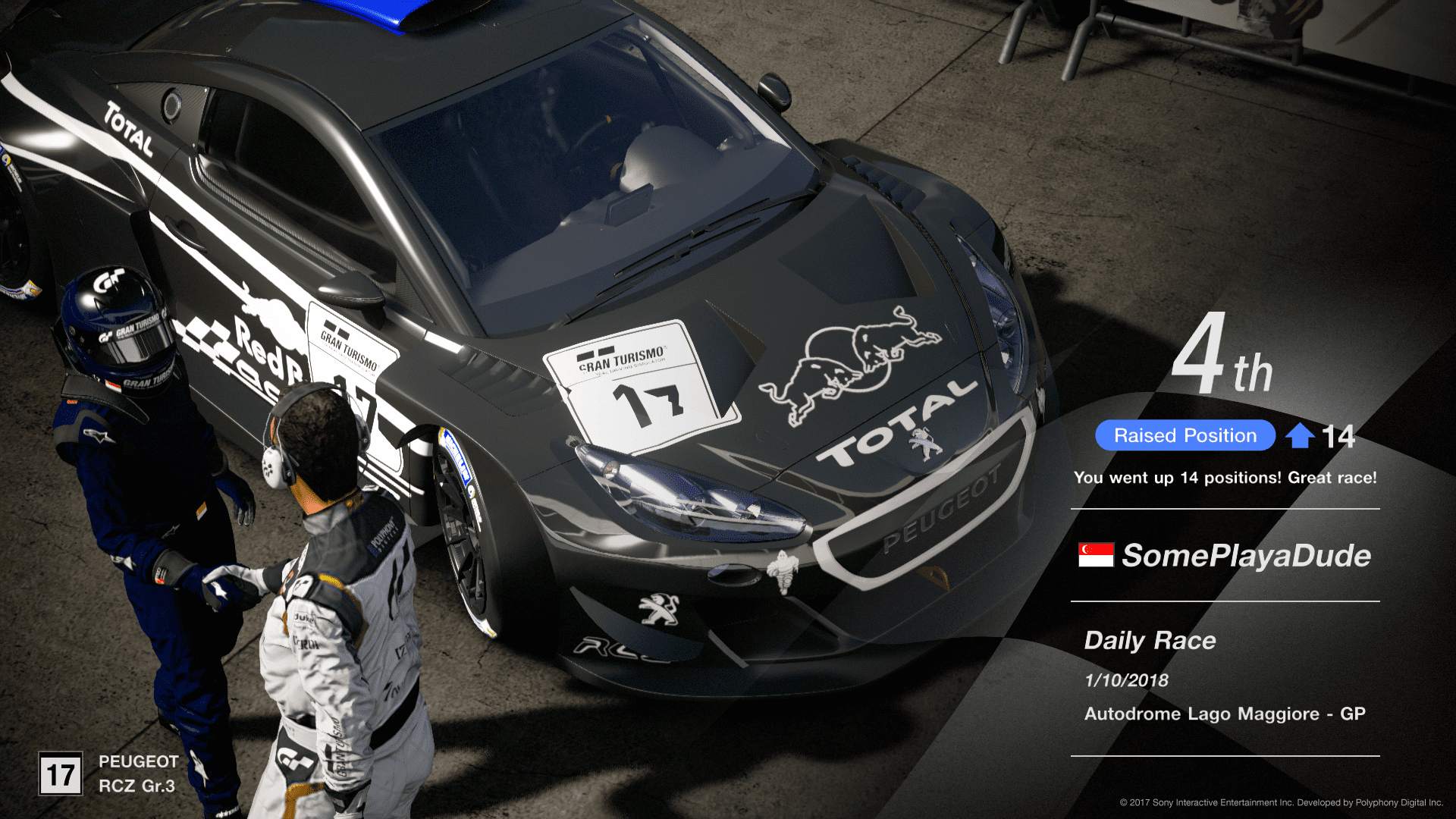 Gran Turismo Sport: 18 to 4