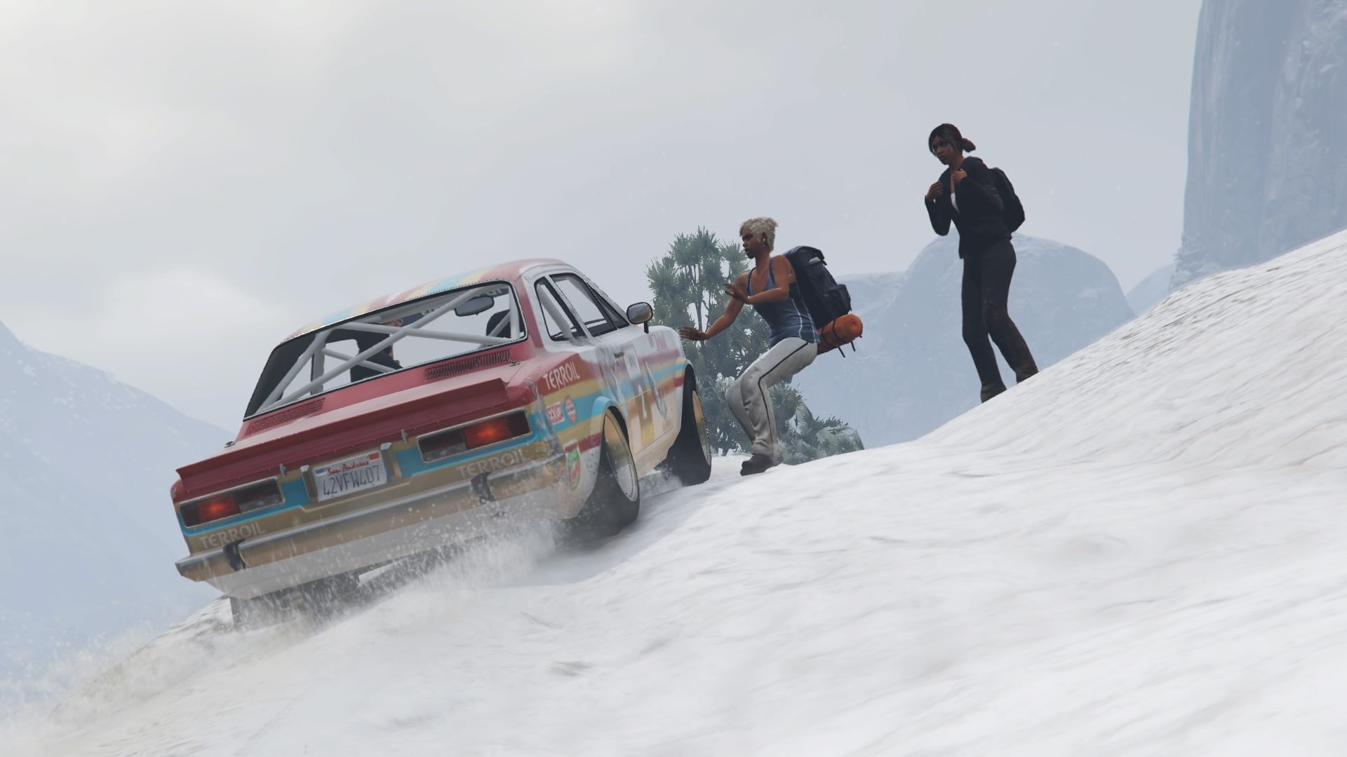 Grand Theft Auto V - Rallying In The Snow - 06