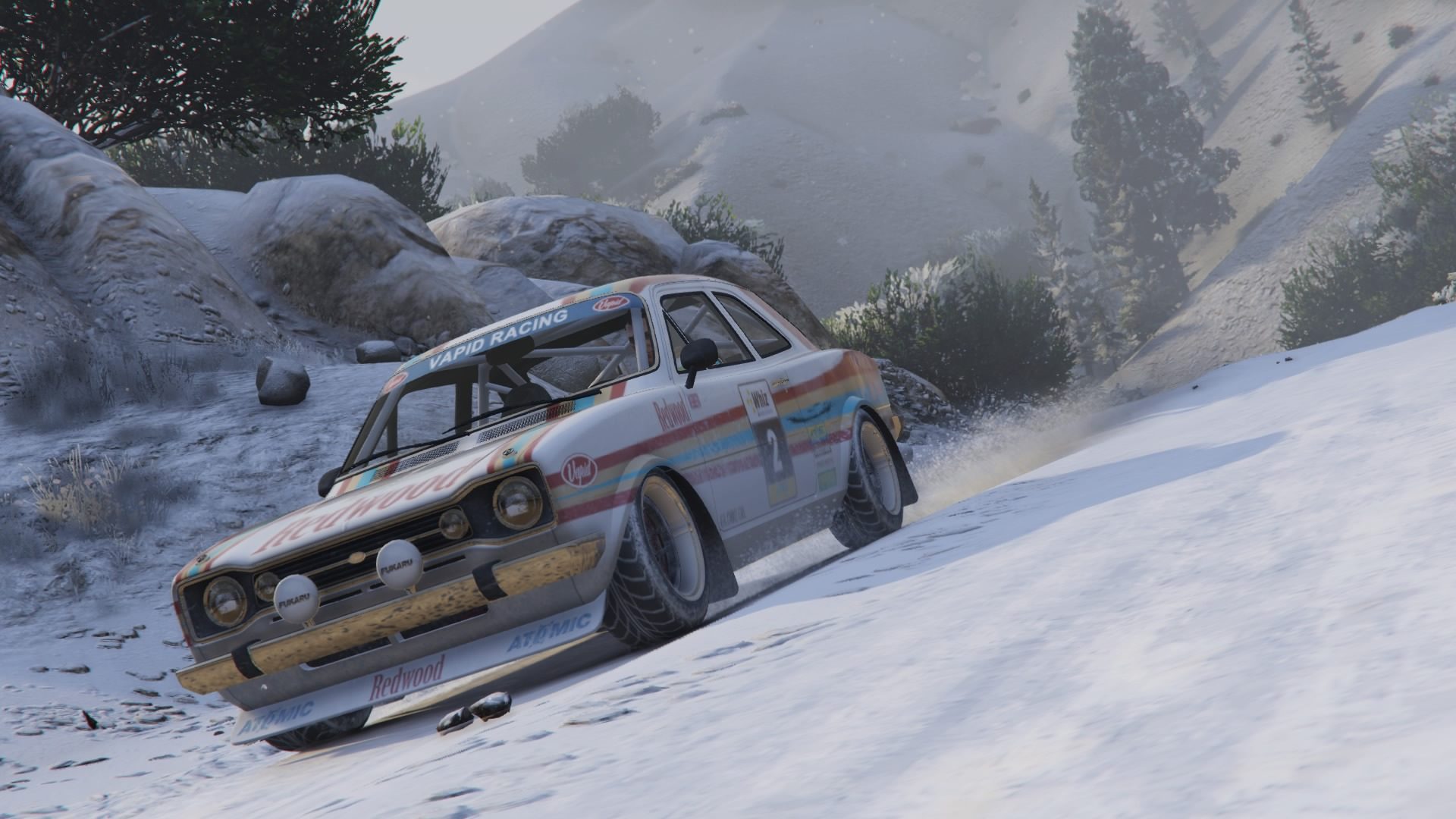 Grand Theft Auto V - Rallying In The Snow - 24