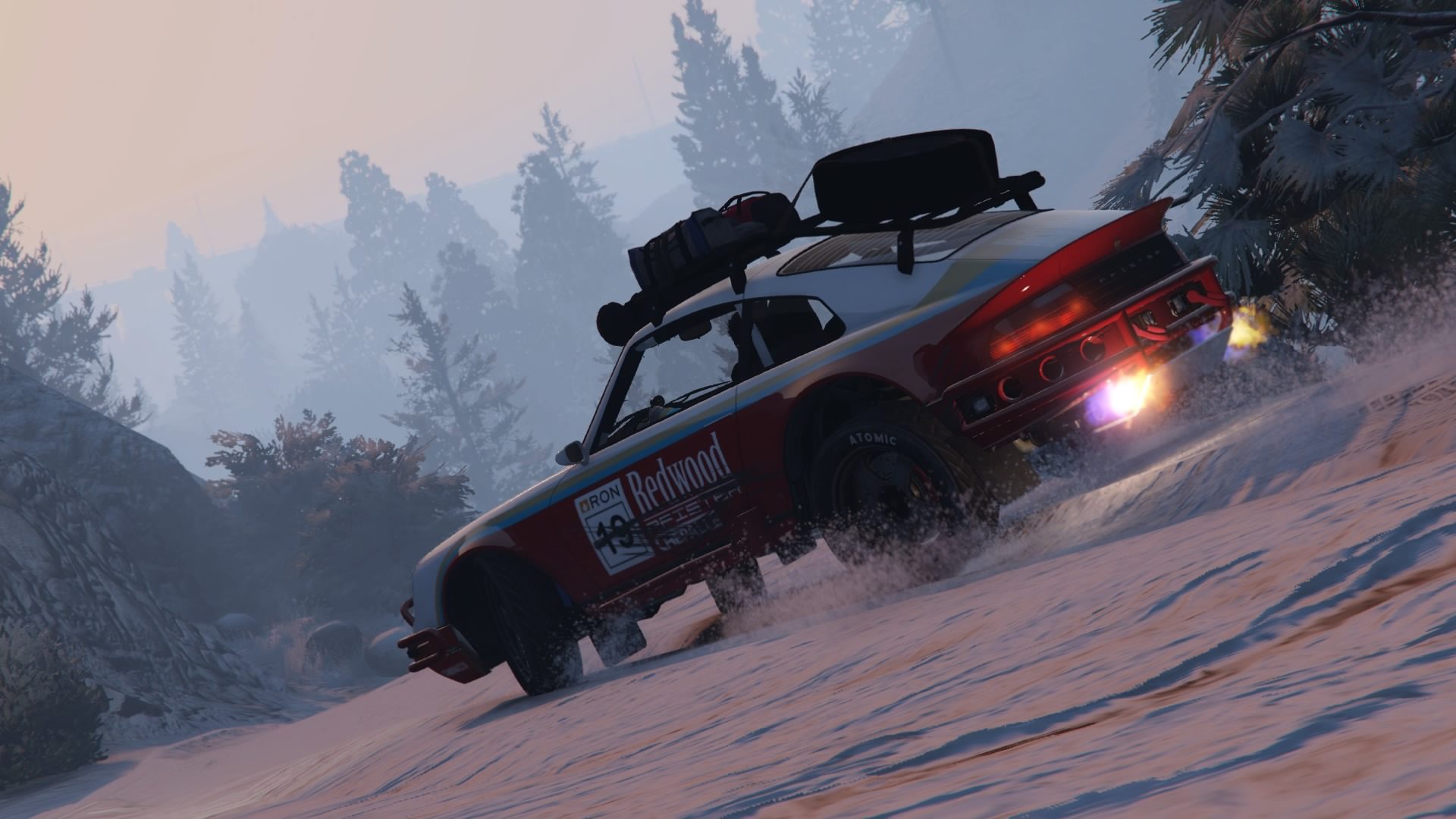 Grand Theft Auto V - Rallying In The Snow - 32