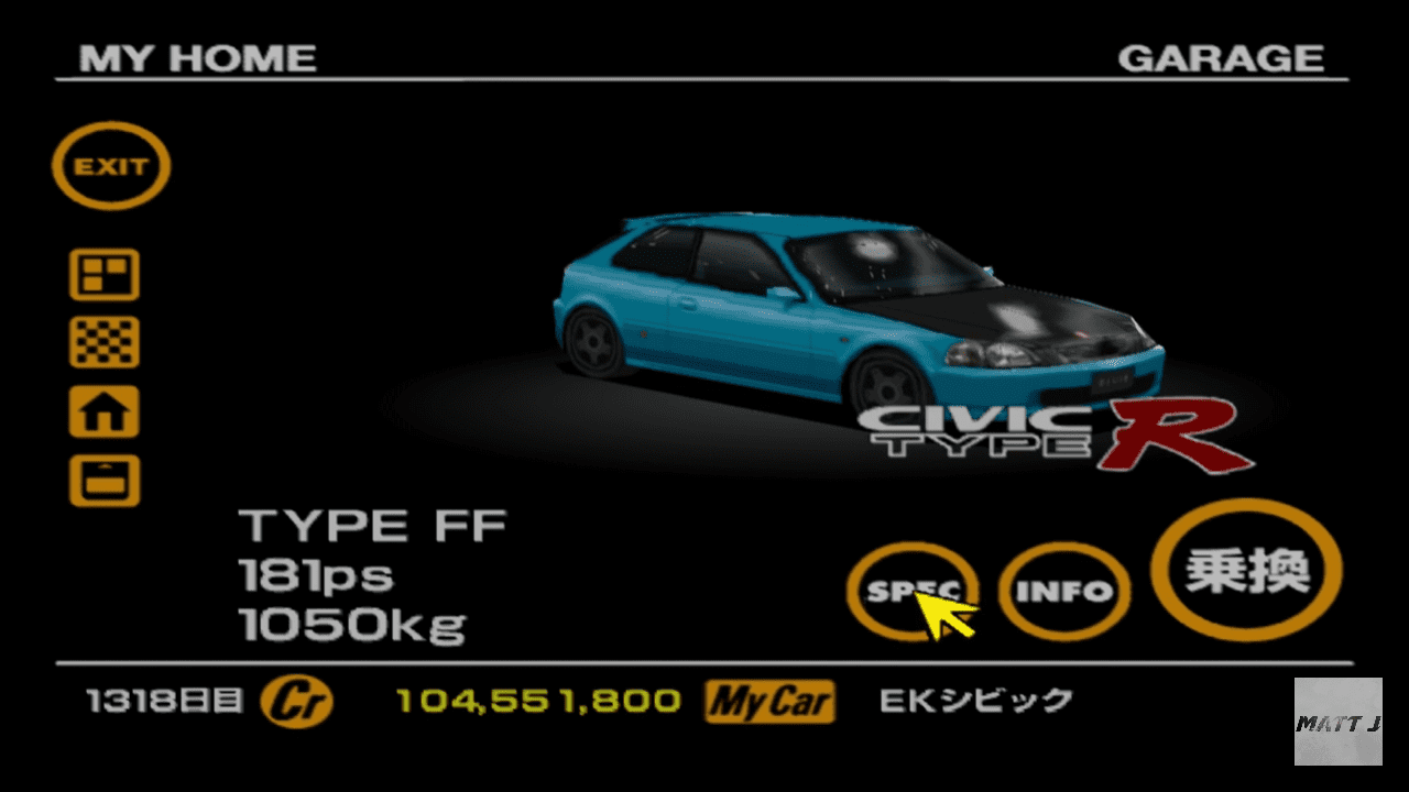 Honda/Acura Civic Type R/(Racer) light blue