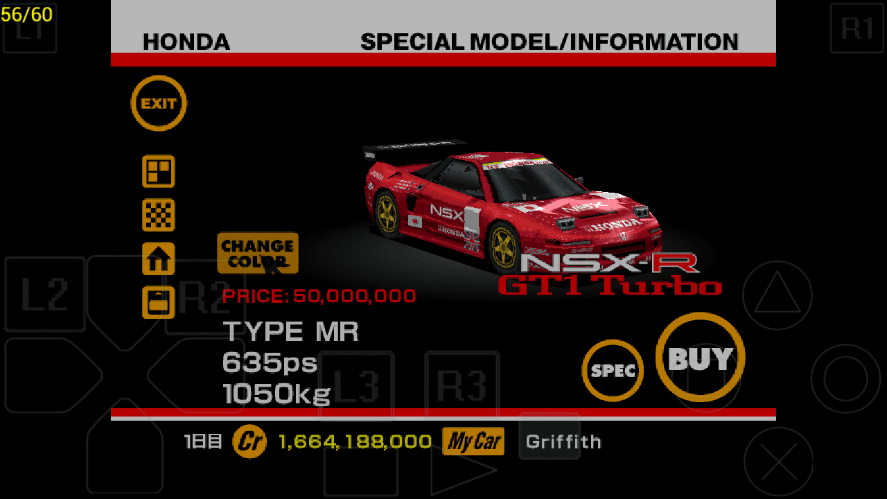 Honda Nsx R Gt1 Turbo Red