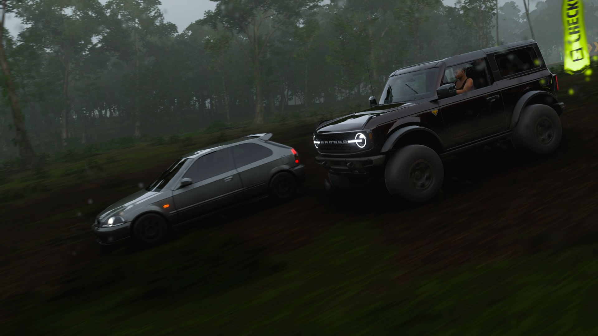 Horizon 5 World Cup, Week 1: A dark maned Bronco versus an EK Civic?? These Japanese are crazy