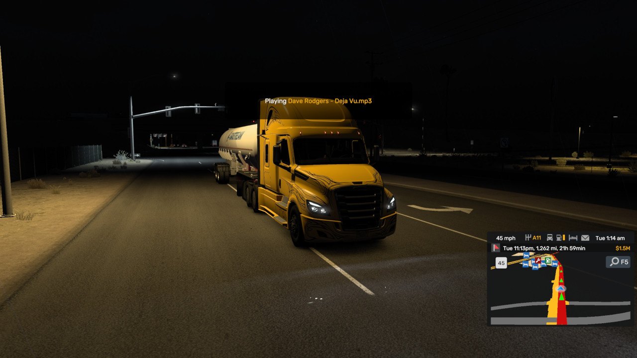 It was going to be a nice night of trucking, until..