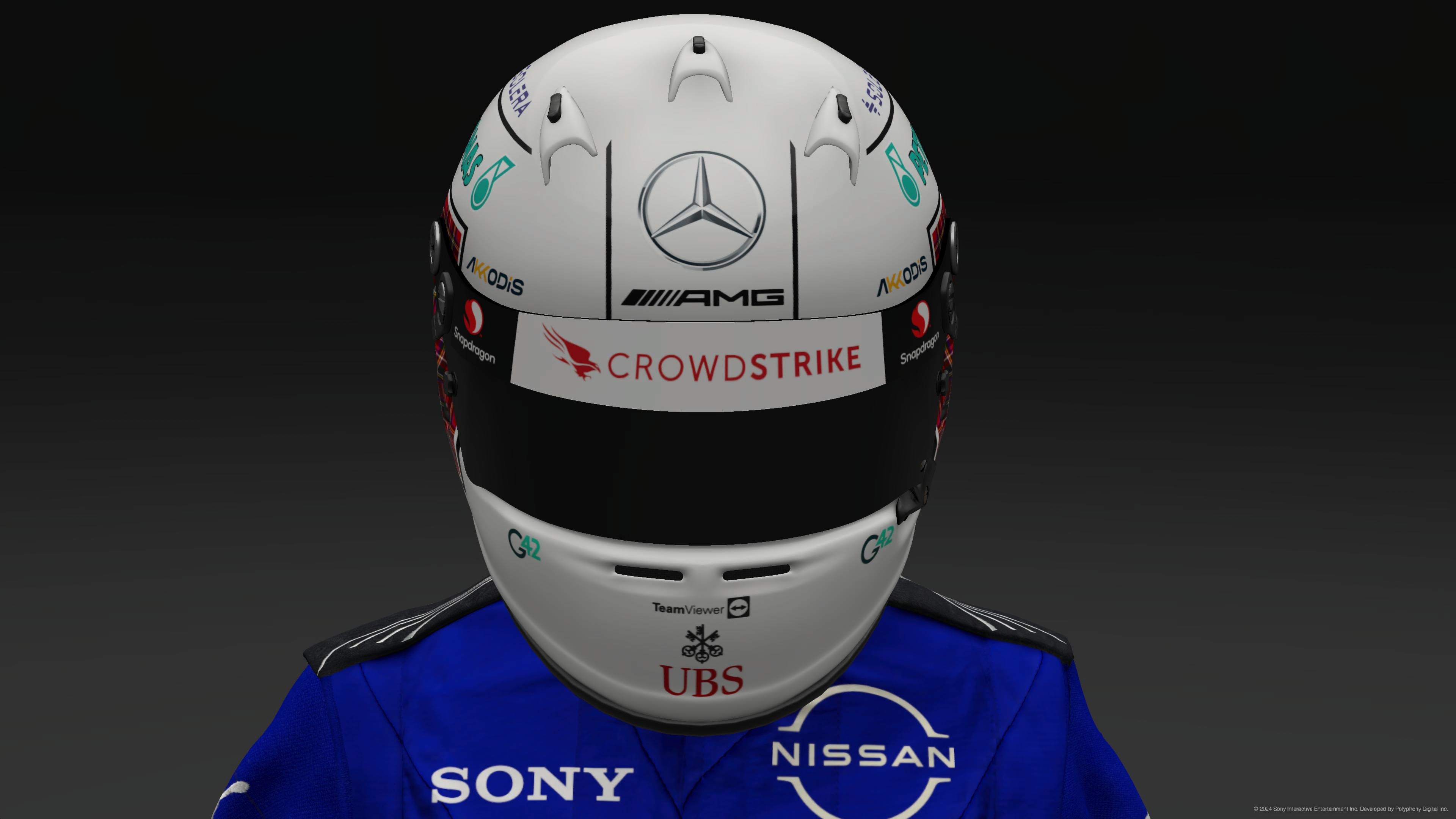 Jackie Stewart 2024 Mercedes Helmet - Pic 2