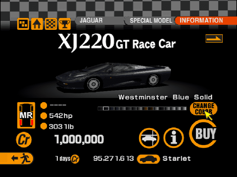 Jaguar XJ220 GT Race Car