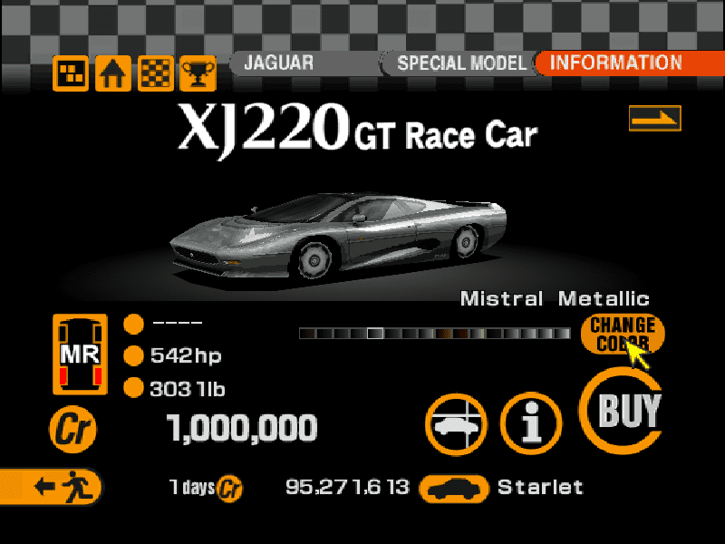 Jaguar XJ220 GT Race Car