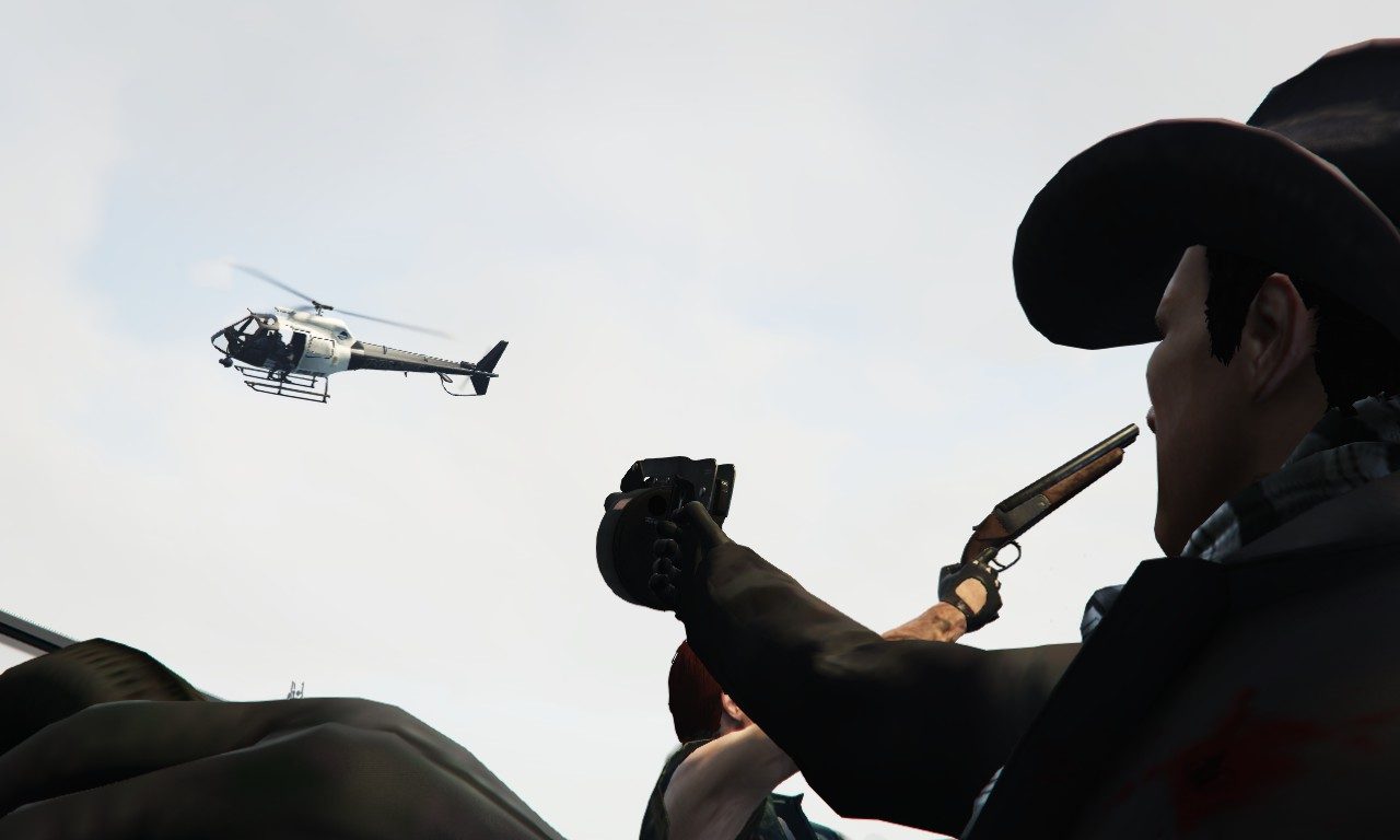 Jake, Gary, Murph and Graham get together to pot shot some helis on a boat 6