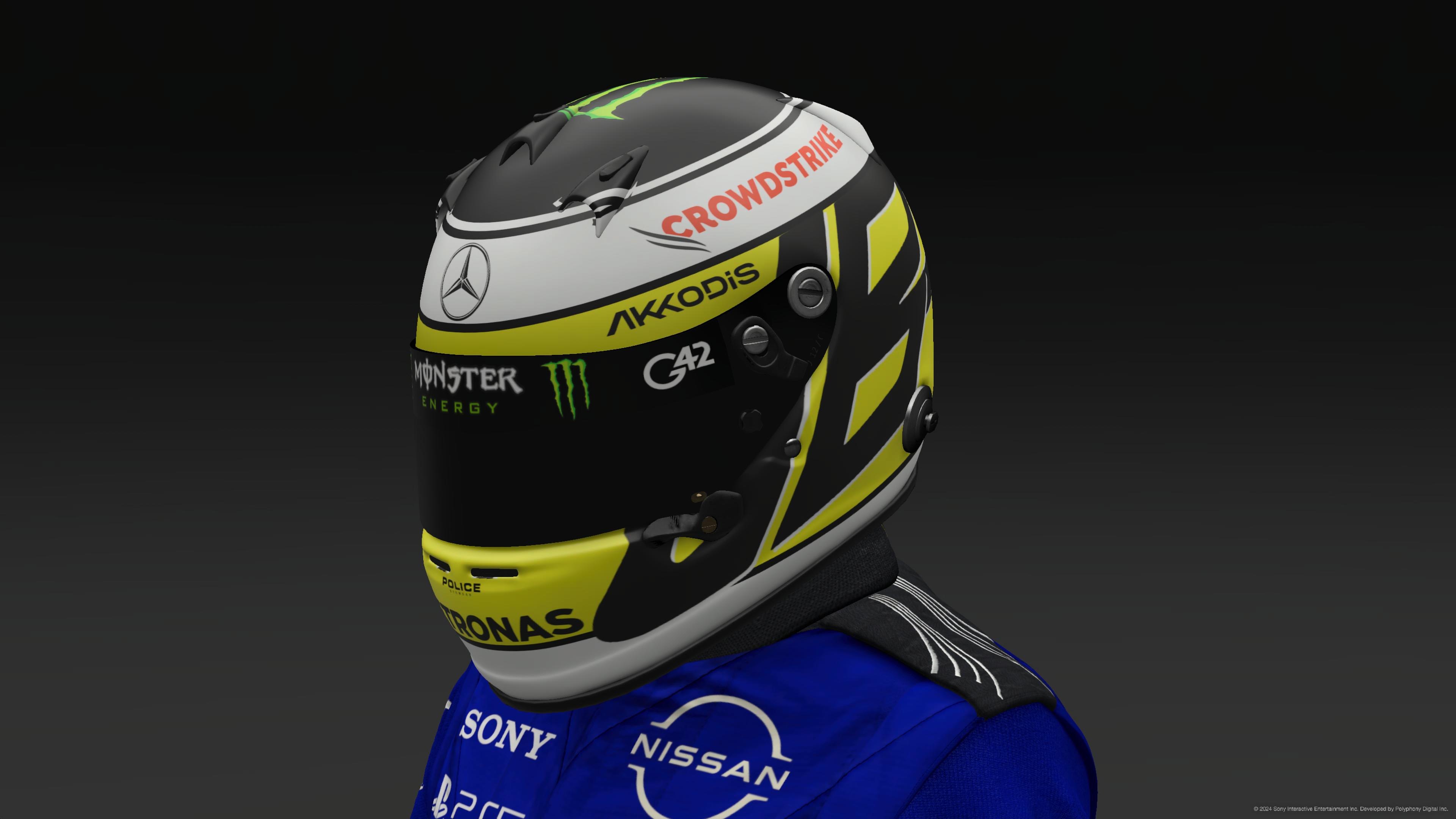 Jensen Button 2024 Mercedes Helmet - Pic 2