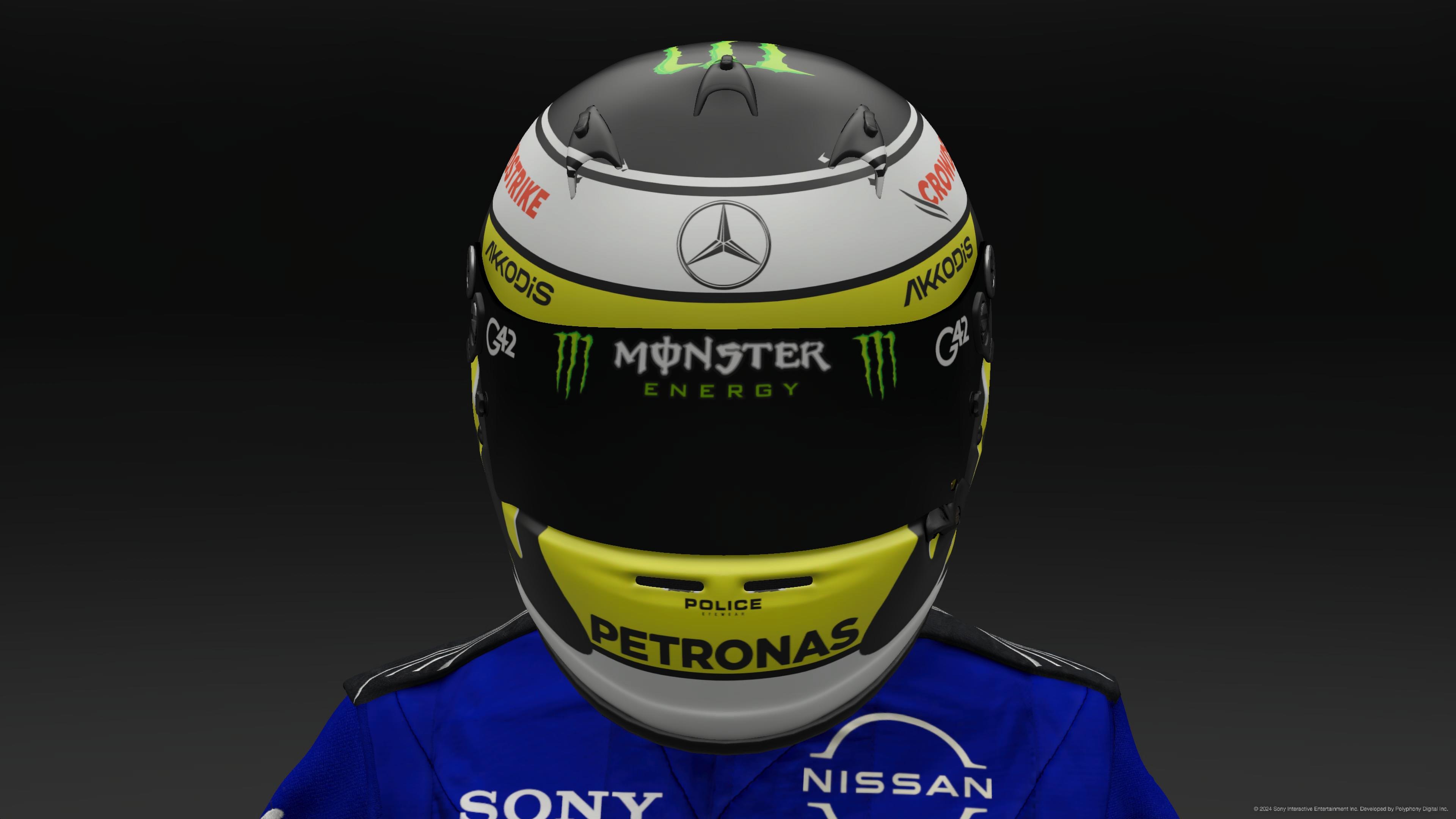 Jensen Button 2024 Mercedes Helmet - Pic 3