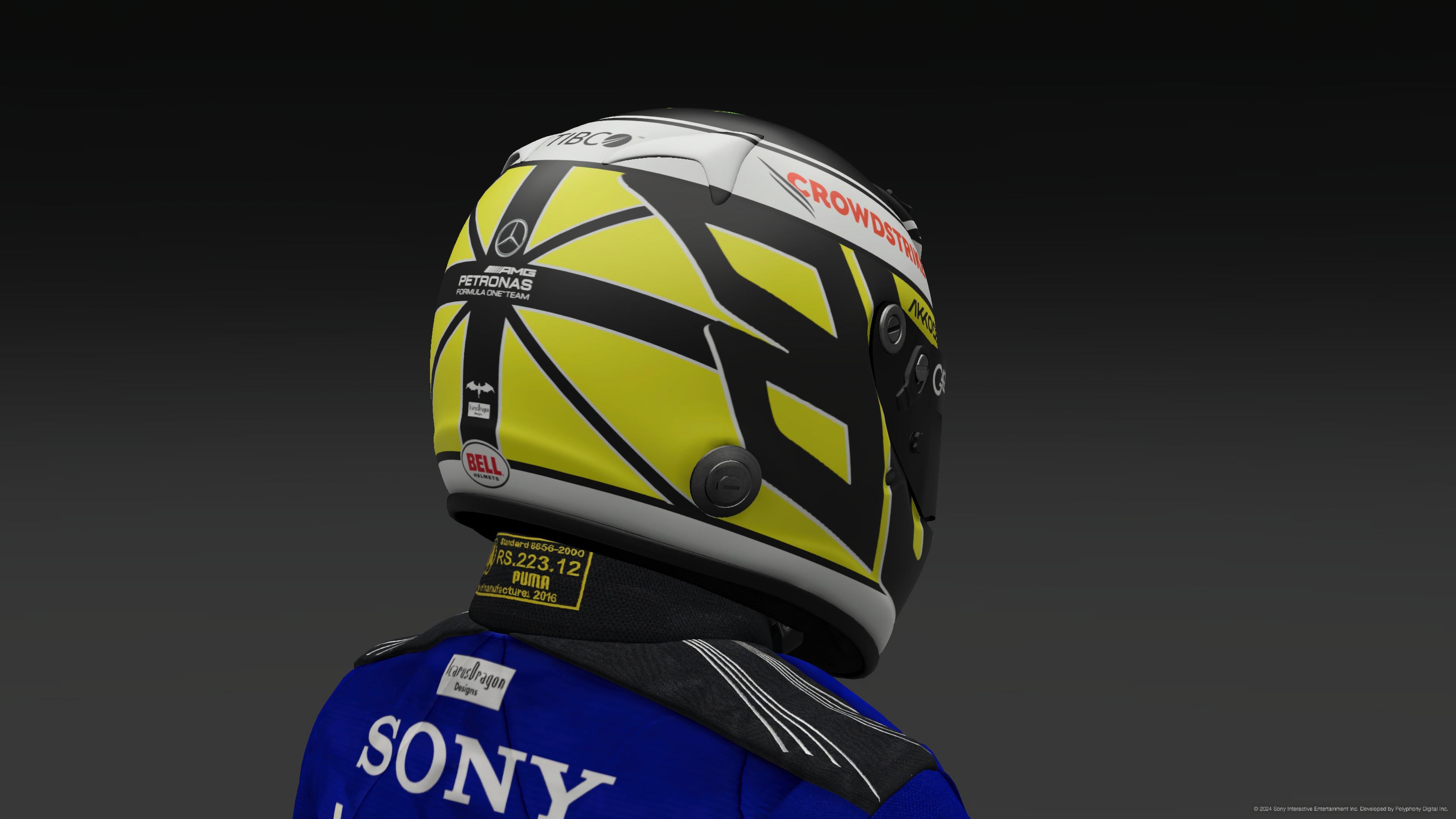 Jensen Button 2024 Mercedes Helmet - Pic 4