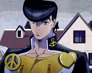 Jotaro Kujo, as seen in episode #1 from the anime of JoJo's Bizarre  Adventures: Diamond Is Unbreakable