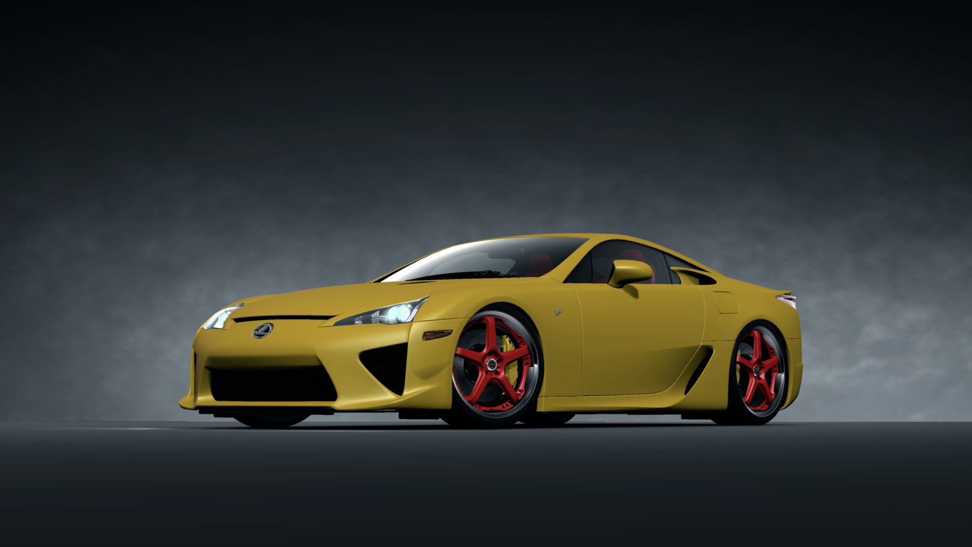 lexus lfa wallpaper yellow