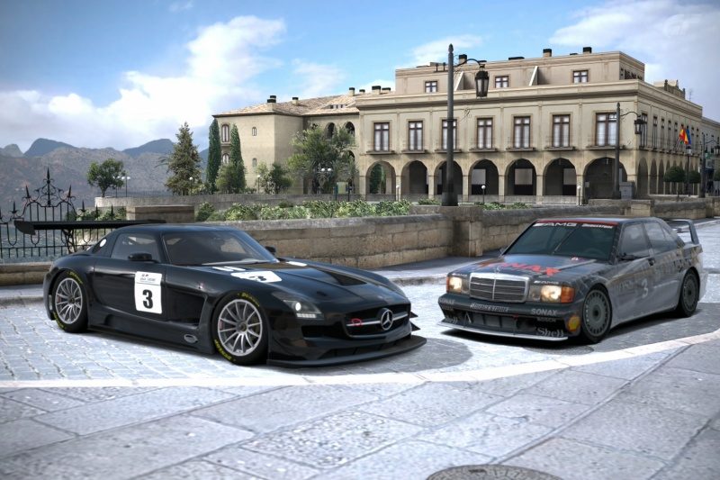 Merc SLS and 190 E - Ronda.jpg