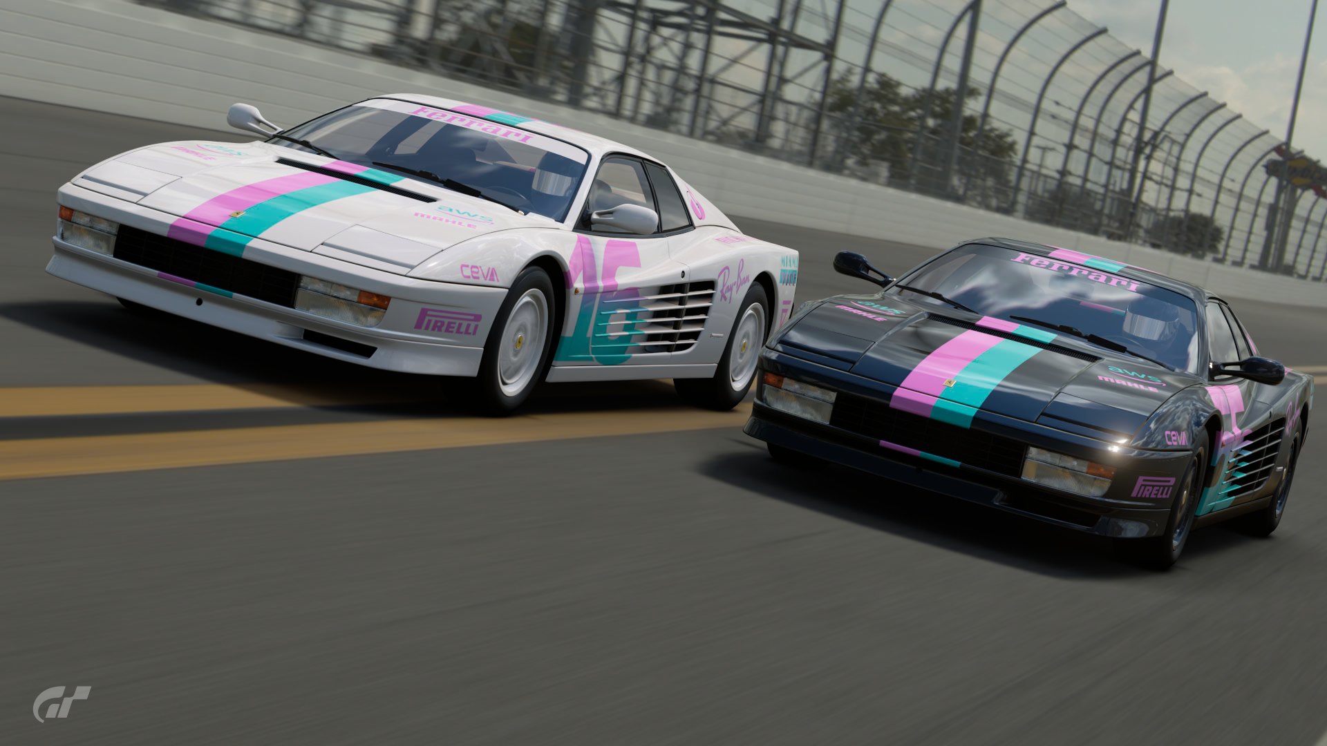 Miami Vice x Ferrari Testarossa by DC Graphics