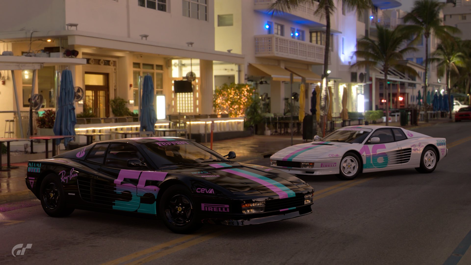 Miami Vice x Ferrari Testarossa by DC Graphics