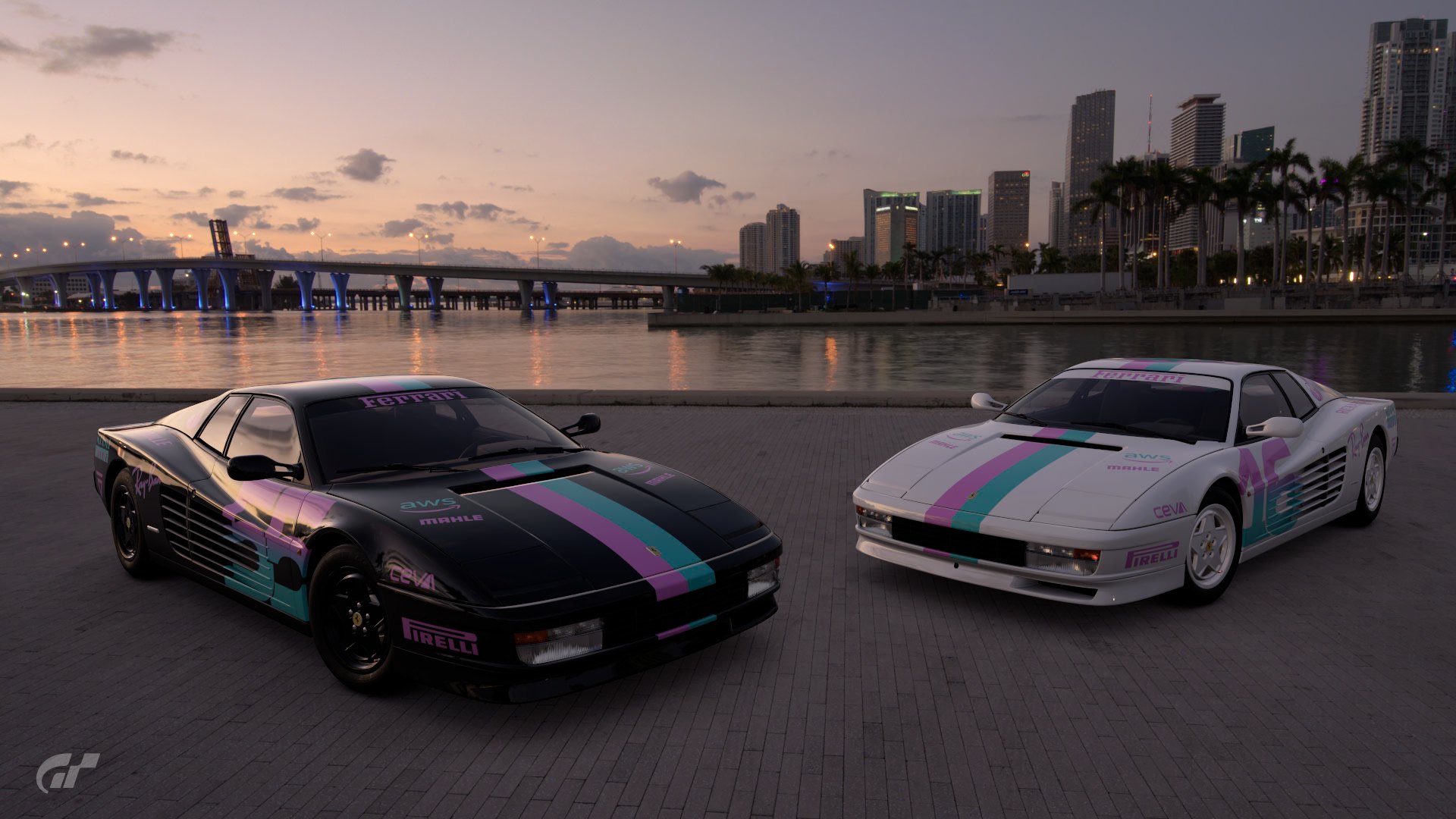 Miami Vice x Ferrari Testarossa by DC Graphics