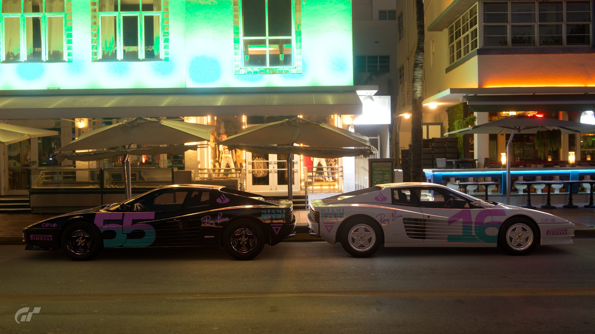 Miami Vice x Ferrari Testarossa by DC Graphics