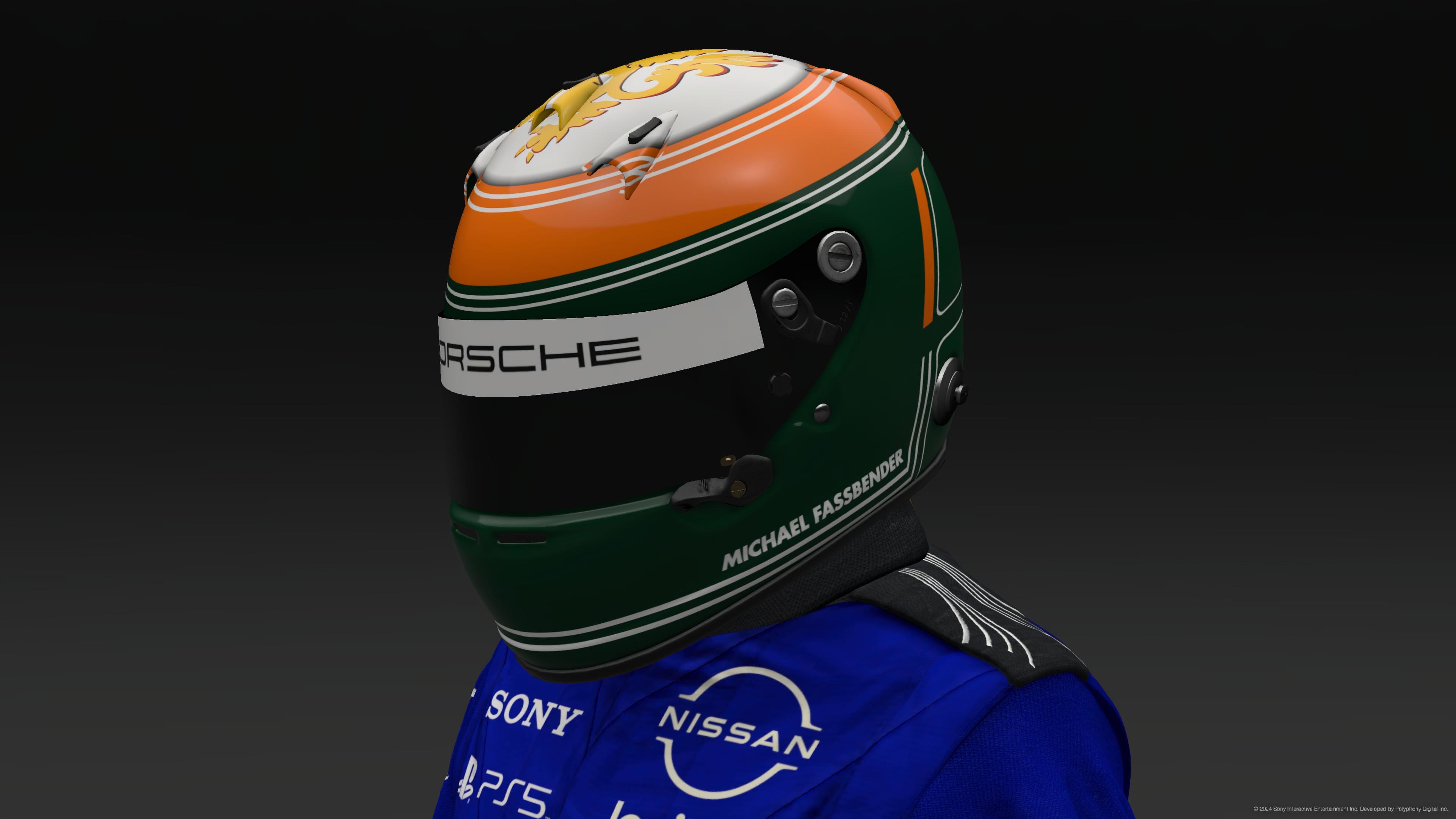 Michael Fassbender 2022 Porsche LeMans Helmet