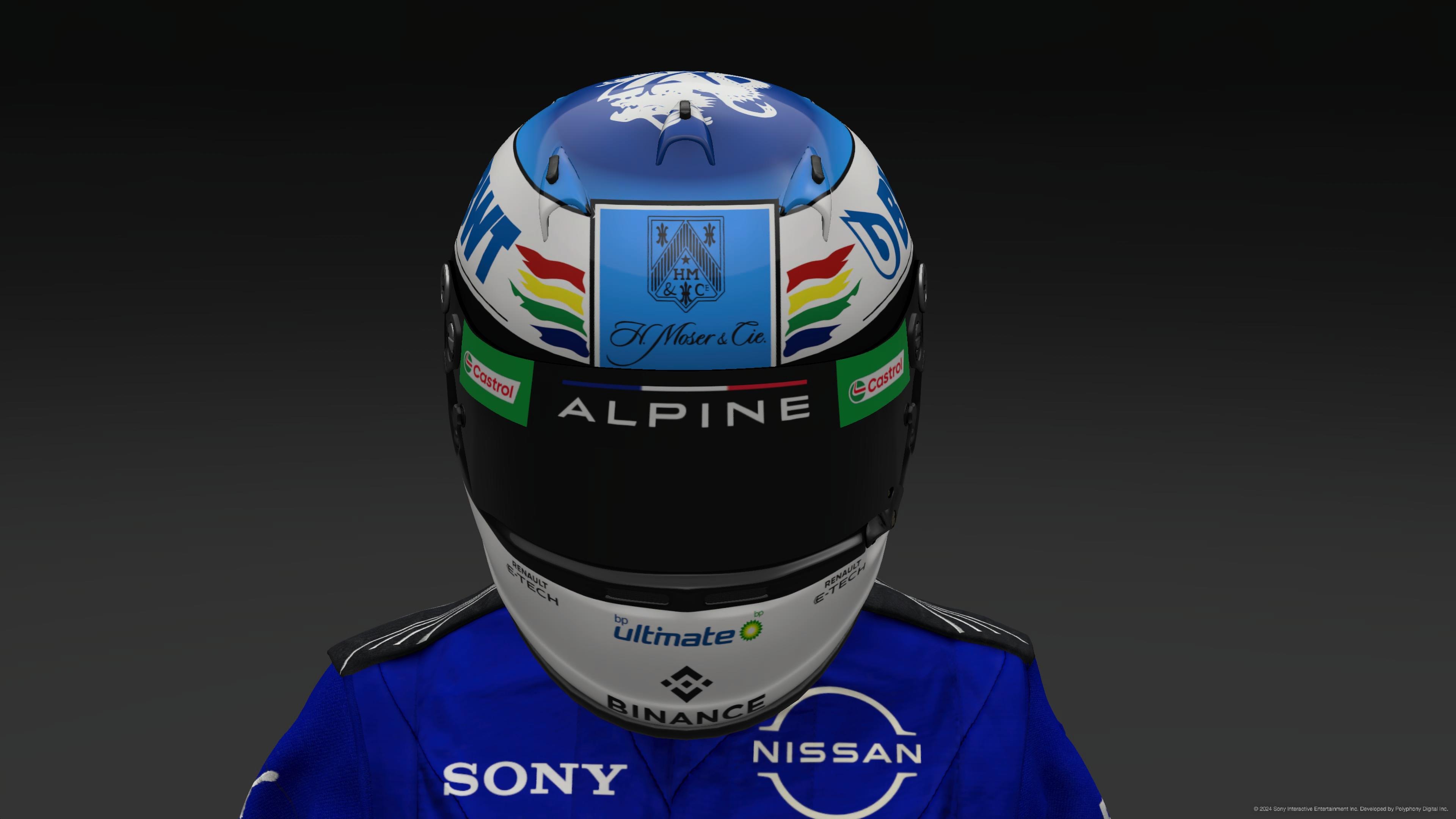 Michael Schumacher 2024 Alpine Helmet - Pic 2