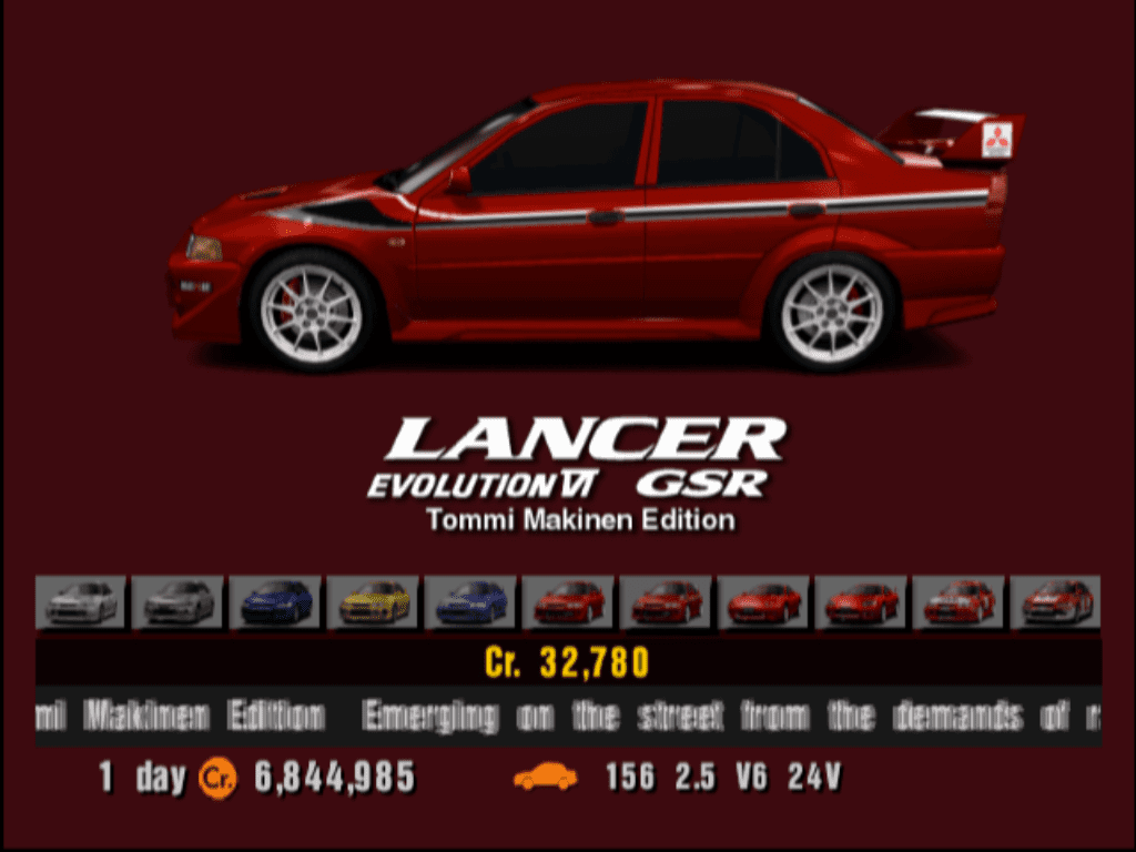 Mitsubishi Lancer Evolution VI GSR TME SCP