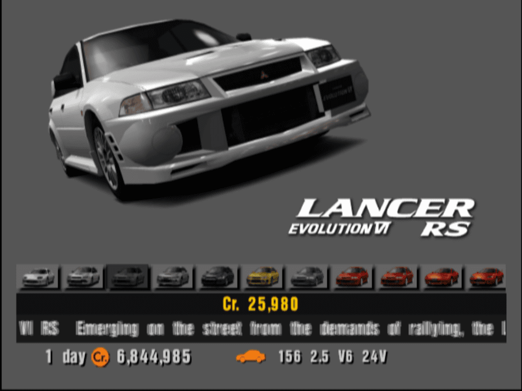 Mitsubishi Lancer Evolution VI RS