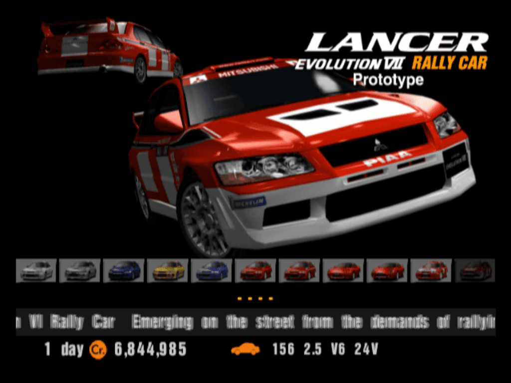 Mitsubishi Lancer Evolution VII Rally Car Prototype