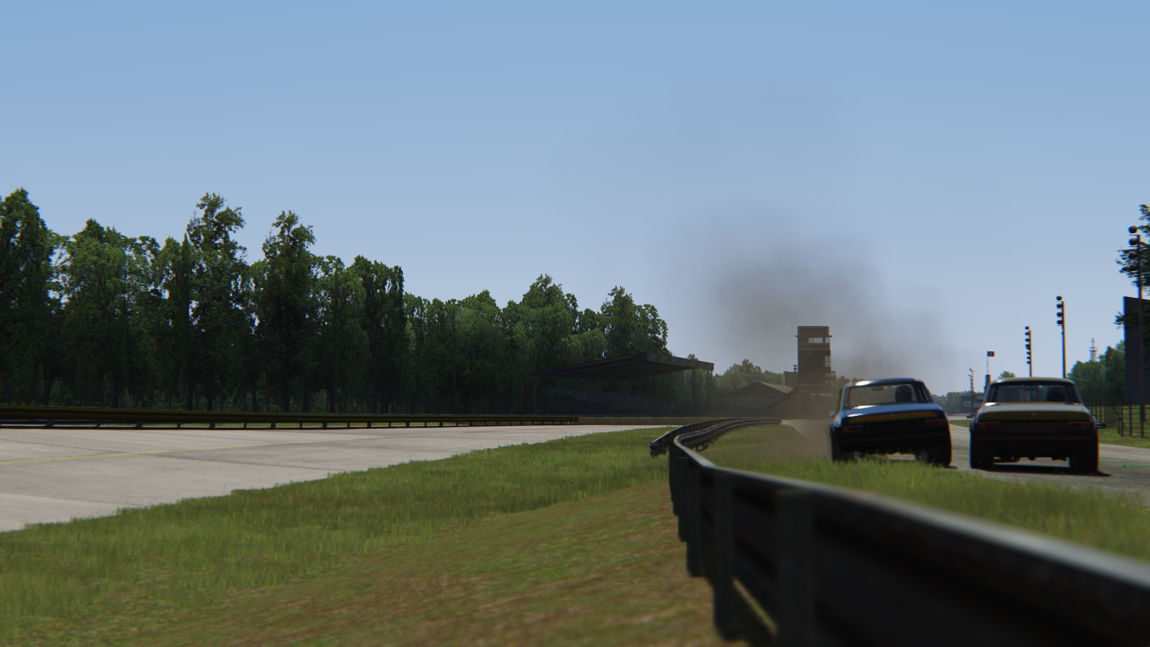 Monza, with two Escorts about to kill thier drivers