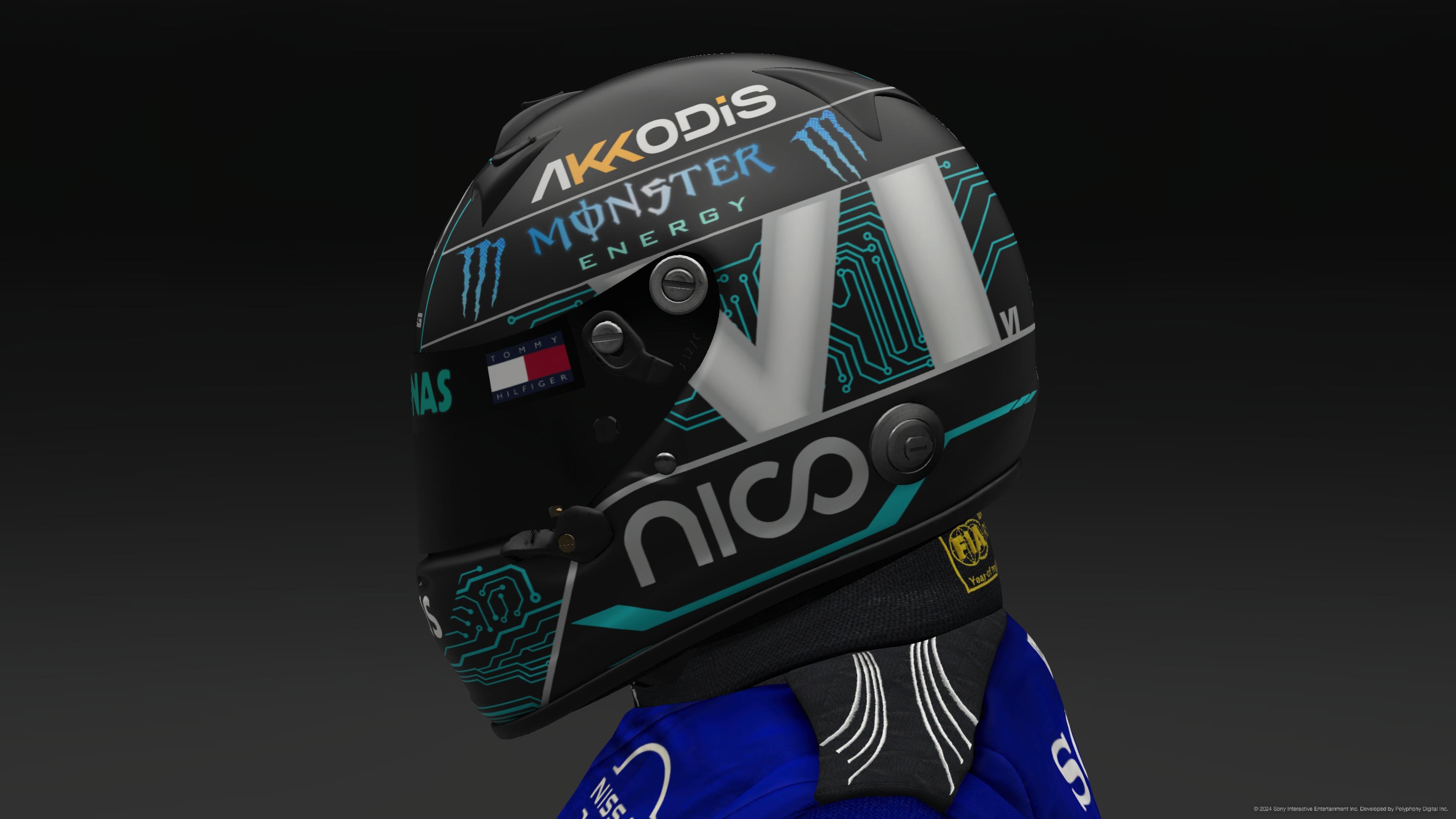 Nico Rosberg 2024 Mercedes Helmet - Pic 1