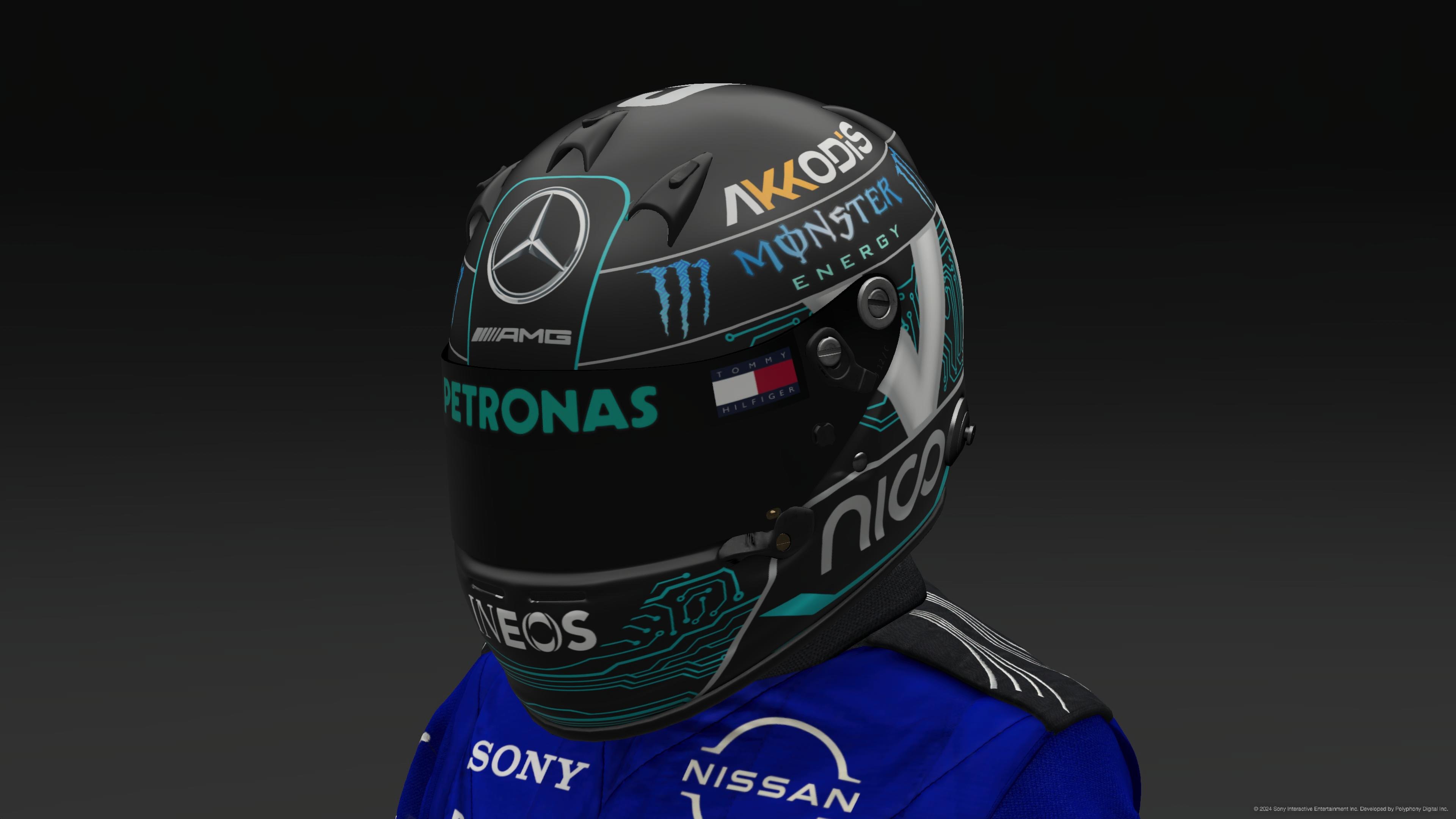 Nico Rosberg 2024 Mercedes Helmet - Pic 2