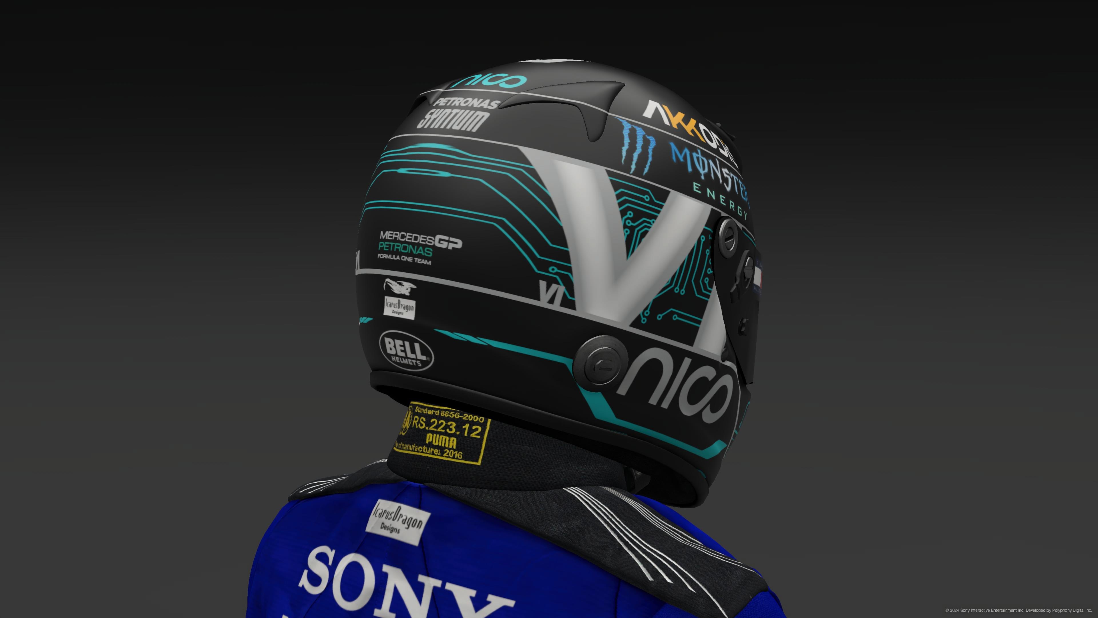 Nico Rosberg 2024 Mercedes Helmet - Pic 4