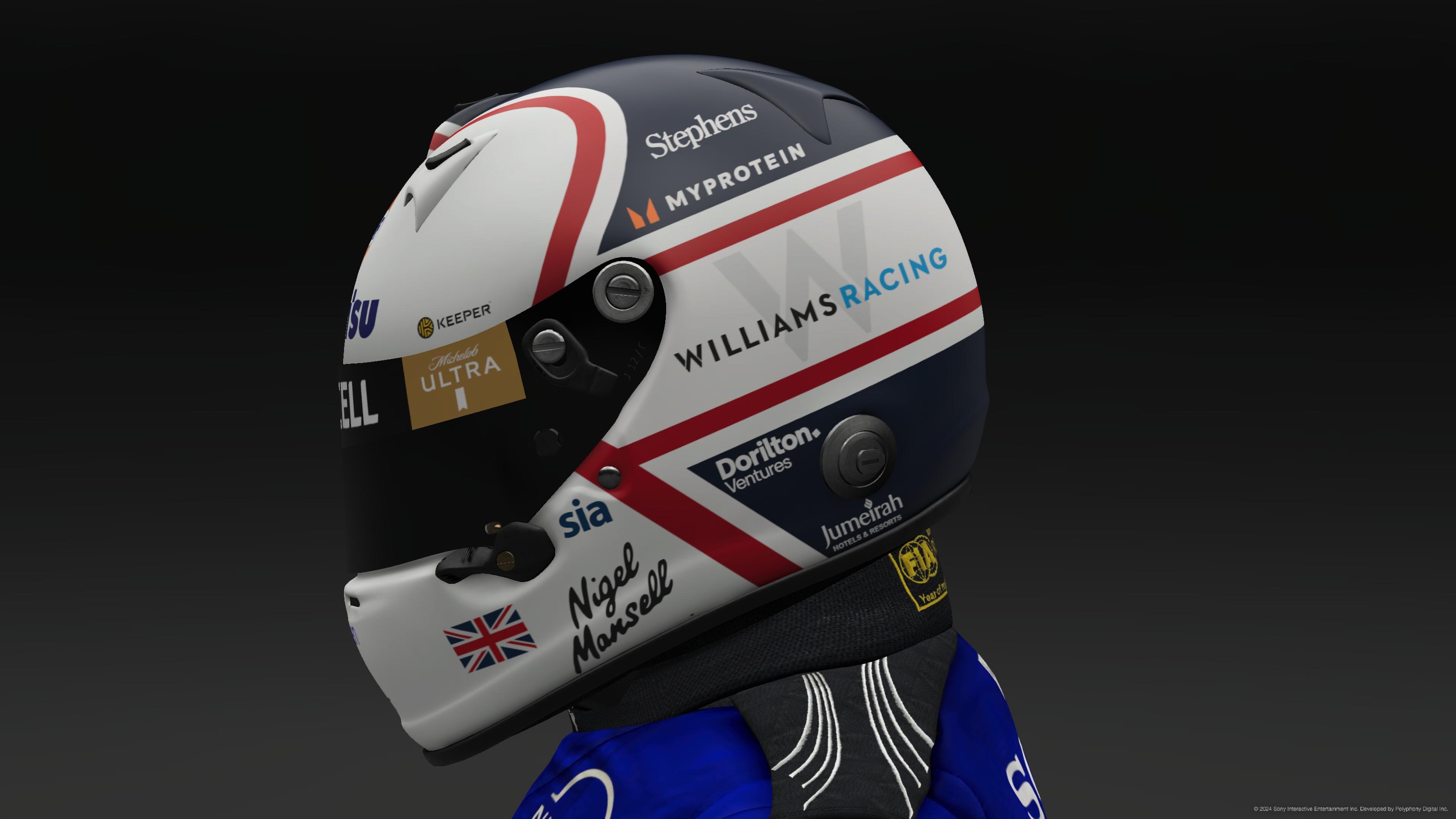 Nigel Mansell 2024 Williams Helmet - Pic 1