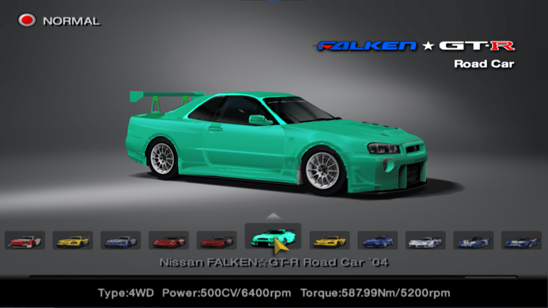 Nissan FALKEN☆GT-R Race Car '04 Green.png