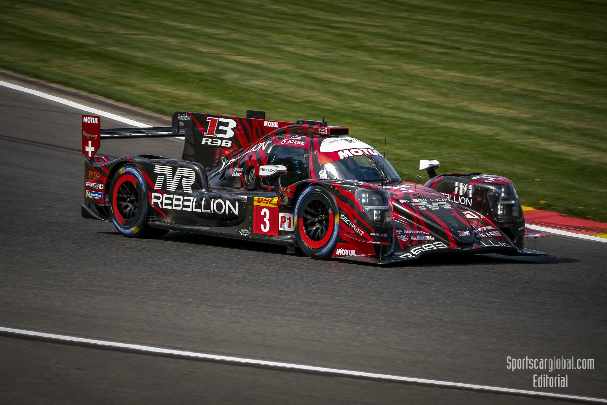 No 3 Rebellion Racing Rebellion R13 Gibson LMP1 FIA WEC Spa