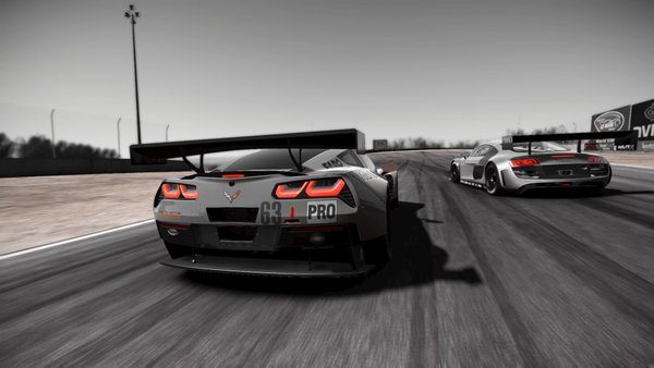 Project CARS - C7.R Rear B&W