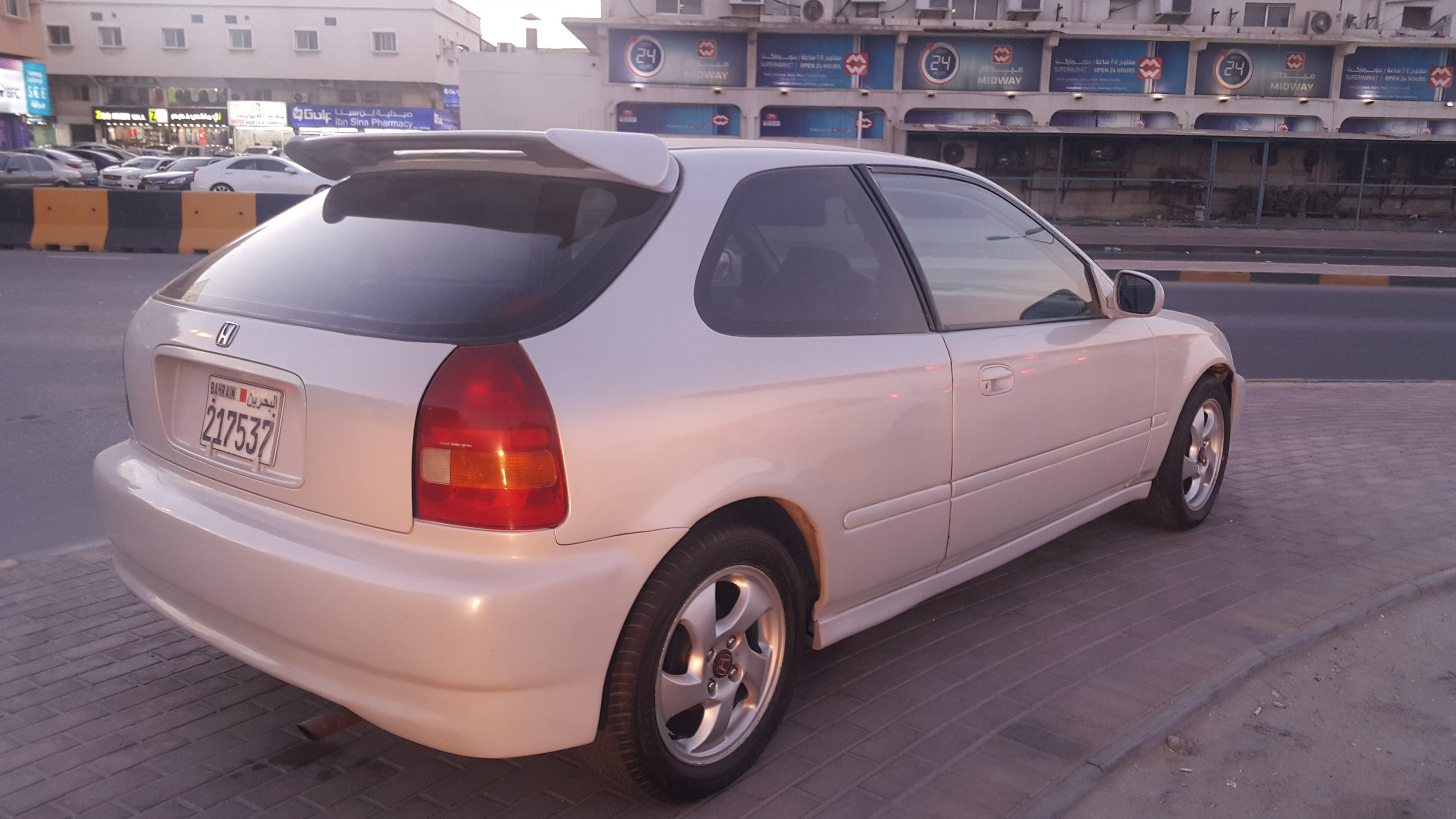 Rear End view of the Civic