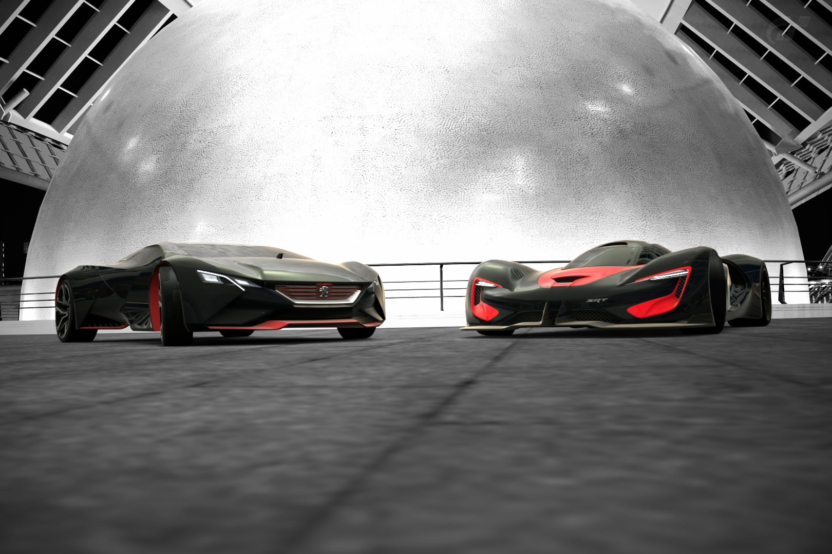 Red heads from the future: Peugeot VGT and SRT Tomahawk X at Valencia