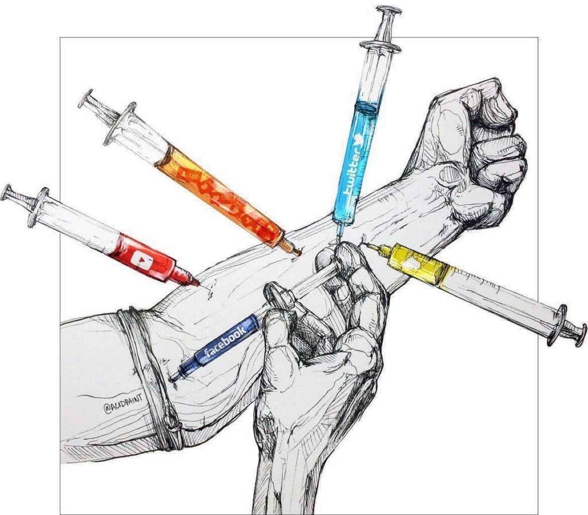 Social Media as portrayed by heroin