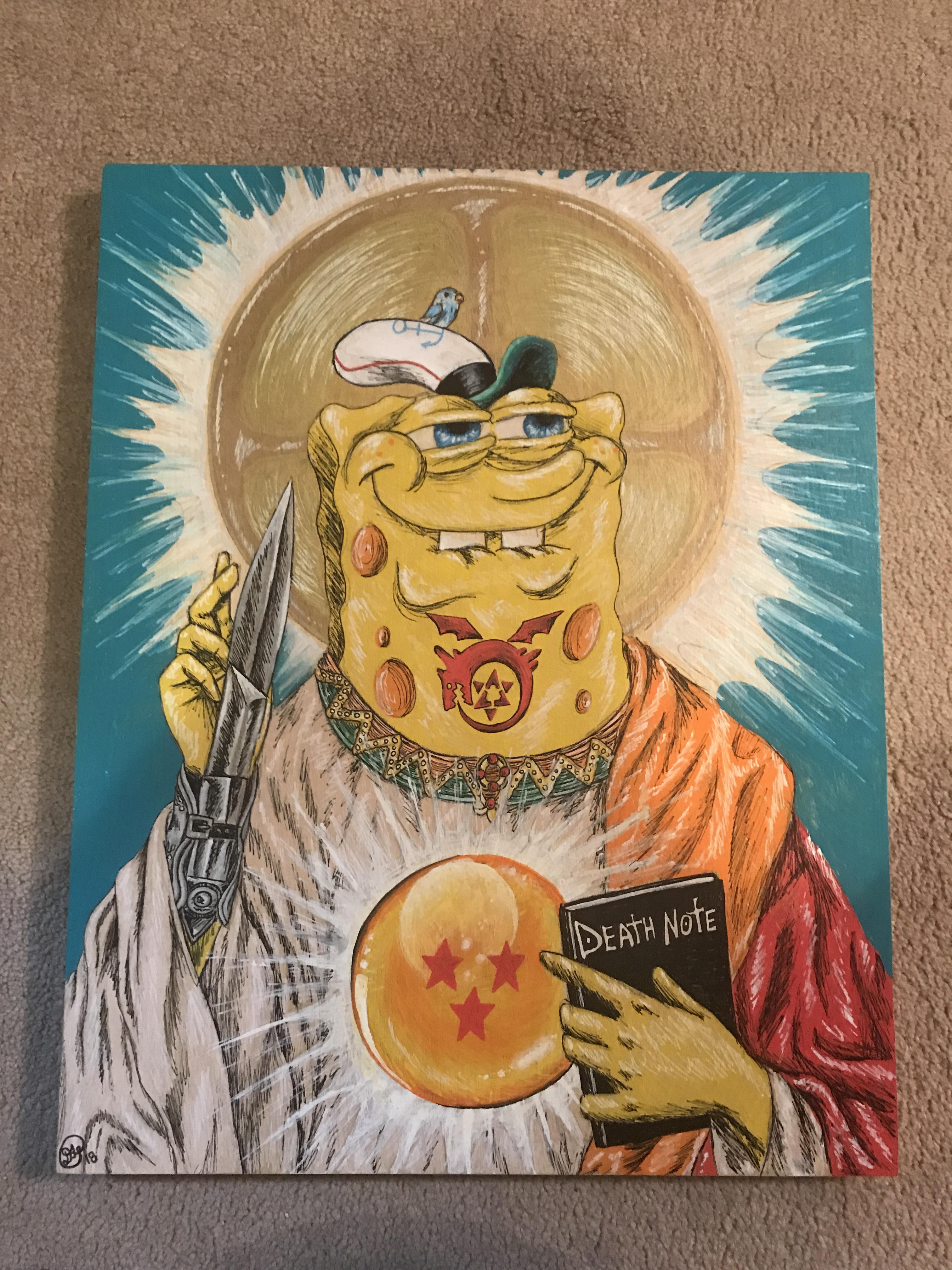 Someone's friend painted this for his brother's birthday