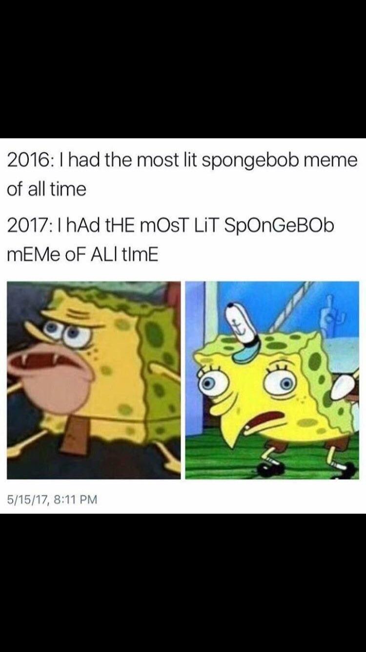 Spongebob memes in recent days