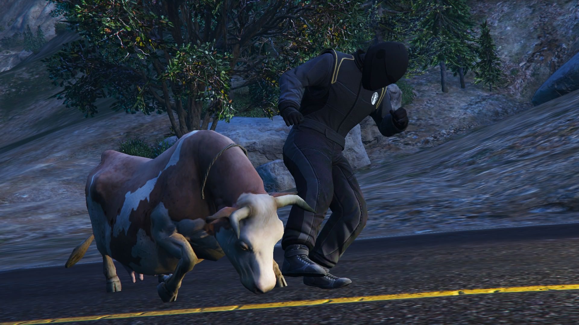 The tamed racing animal on the streets hits a snag with a tamed farming animal on the streets 3