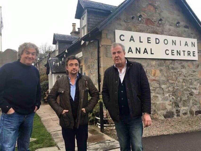 The Top Gear/Grand Tour guys visit the Caledonian Canal Centre