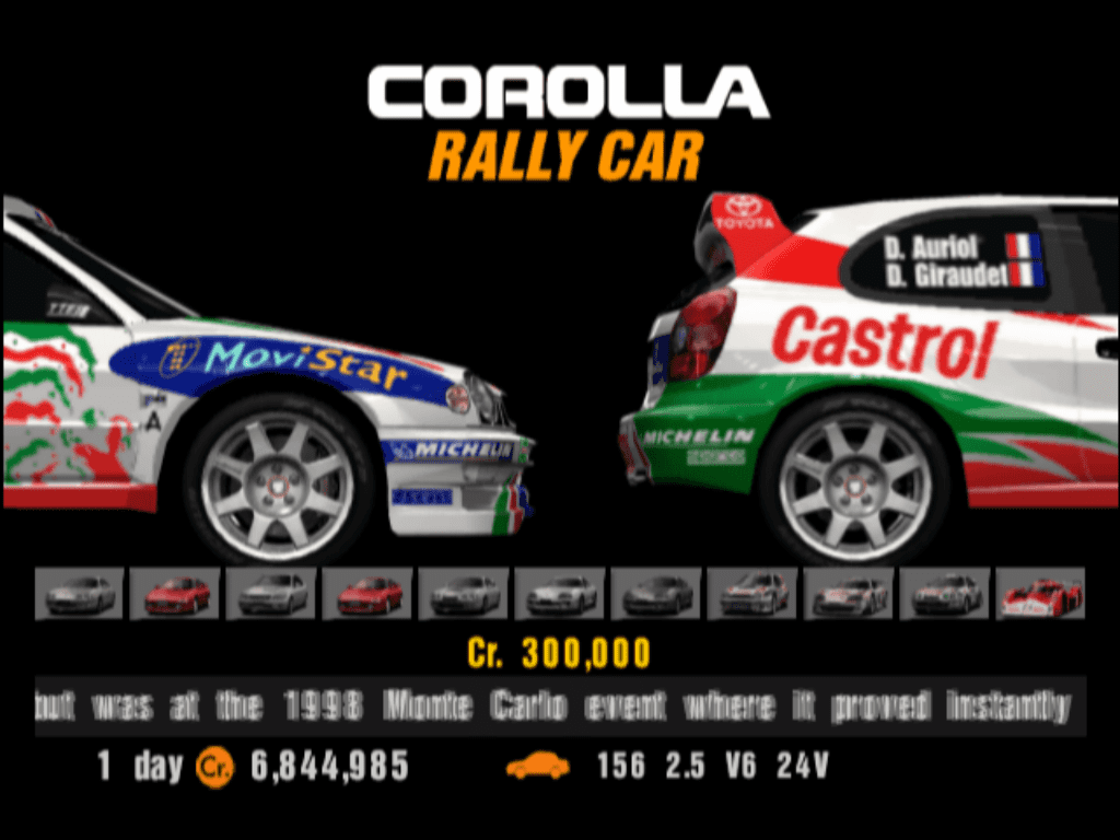 Toyota Corolla Rally Car