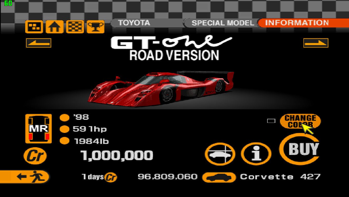 Toyota GT-ONE Road Version