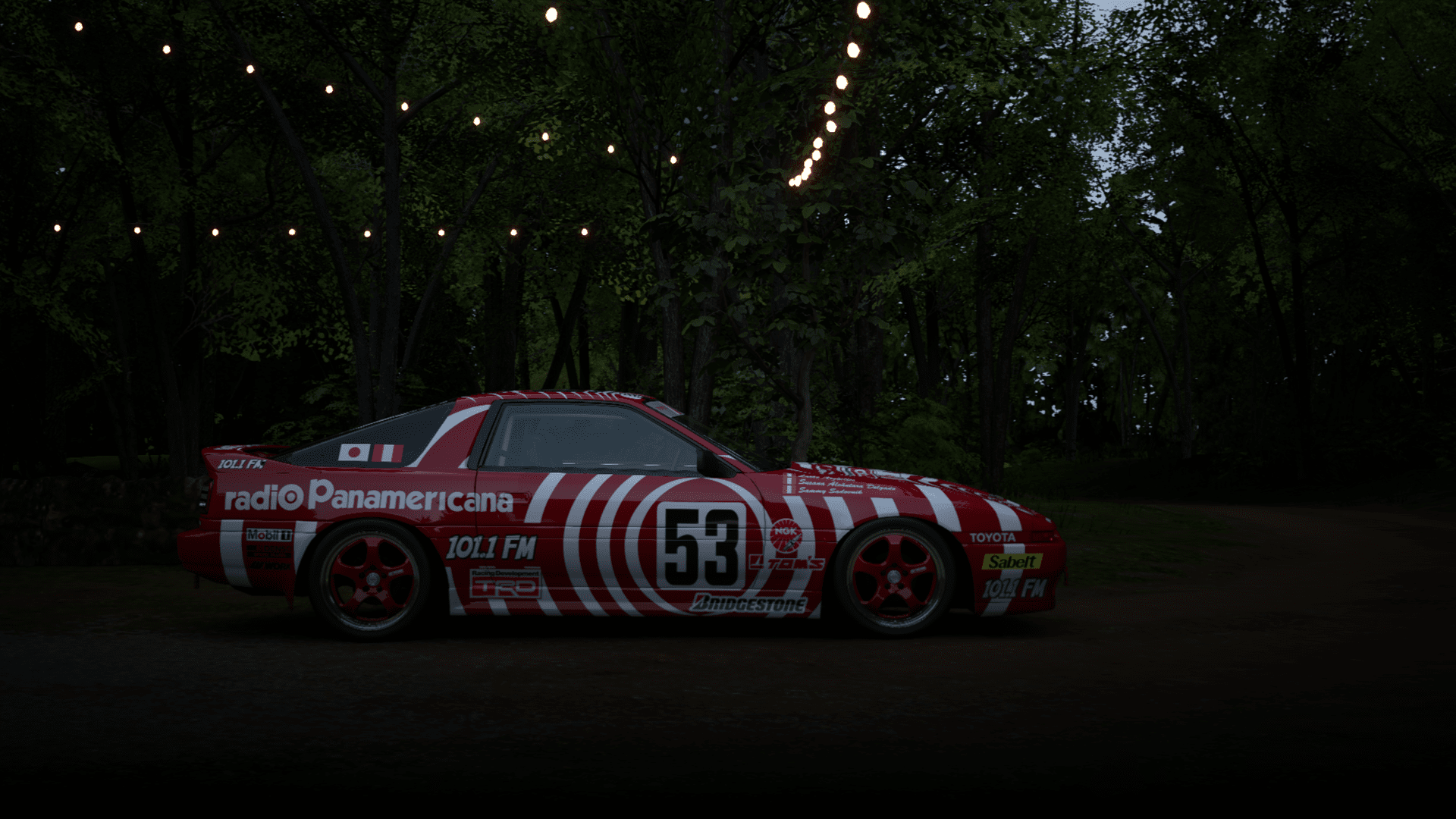 Toyota Team Radio Panamericana #53 MA70 Supra Race Car '87