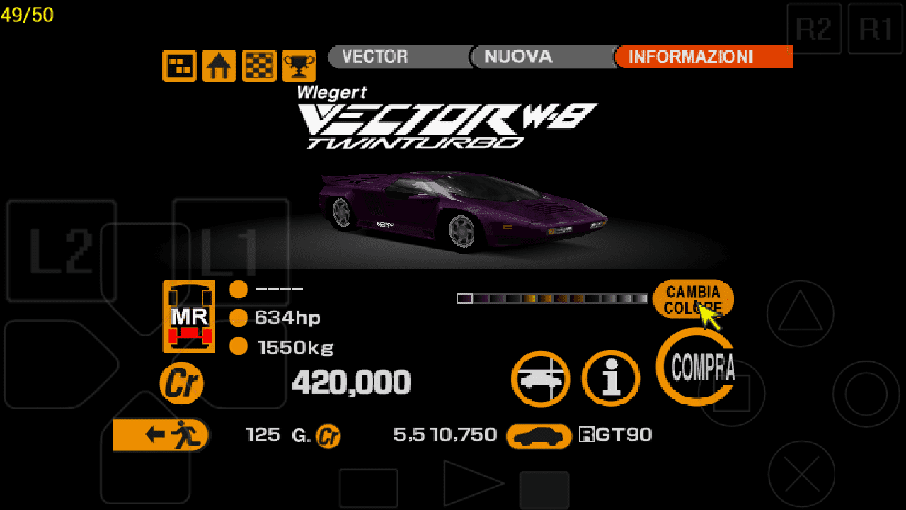 Vector Wiegert Vector W8 Twin Turbo Dark Purple