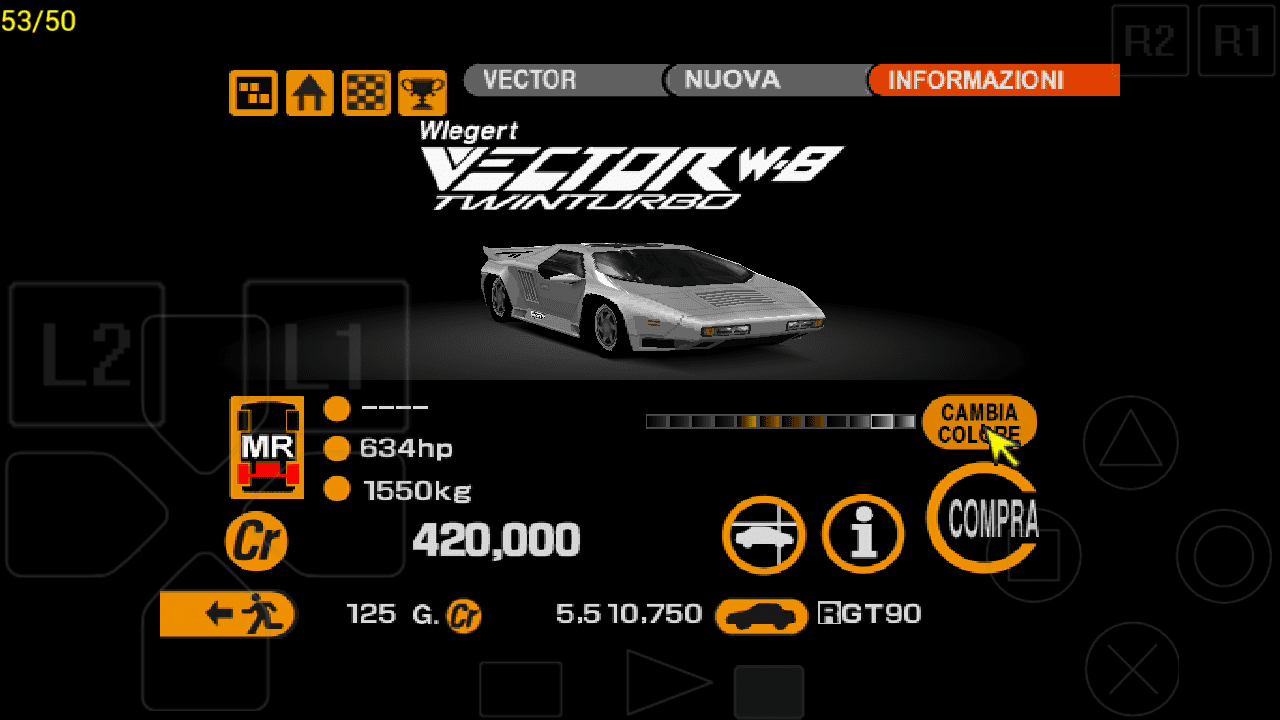 Vector Wiegert Vector W8 Twin Turbo Silver